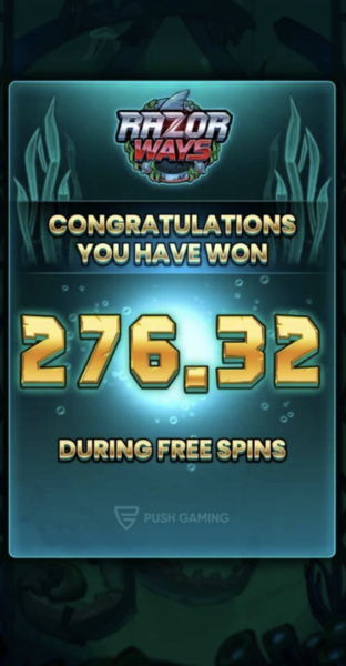 Massive Razor Ways Bonus Win!