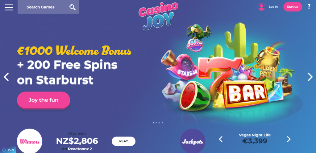 casino joy bonus