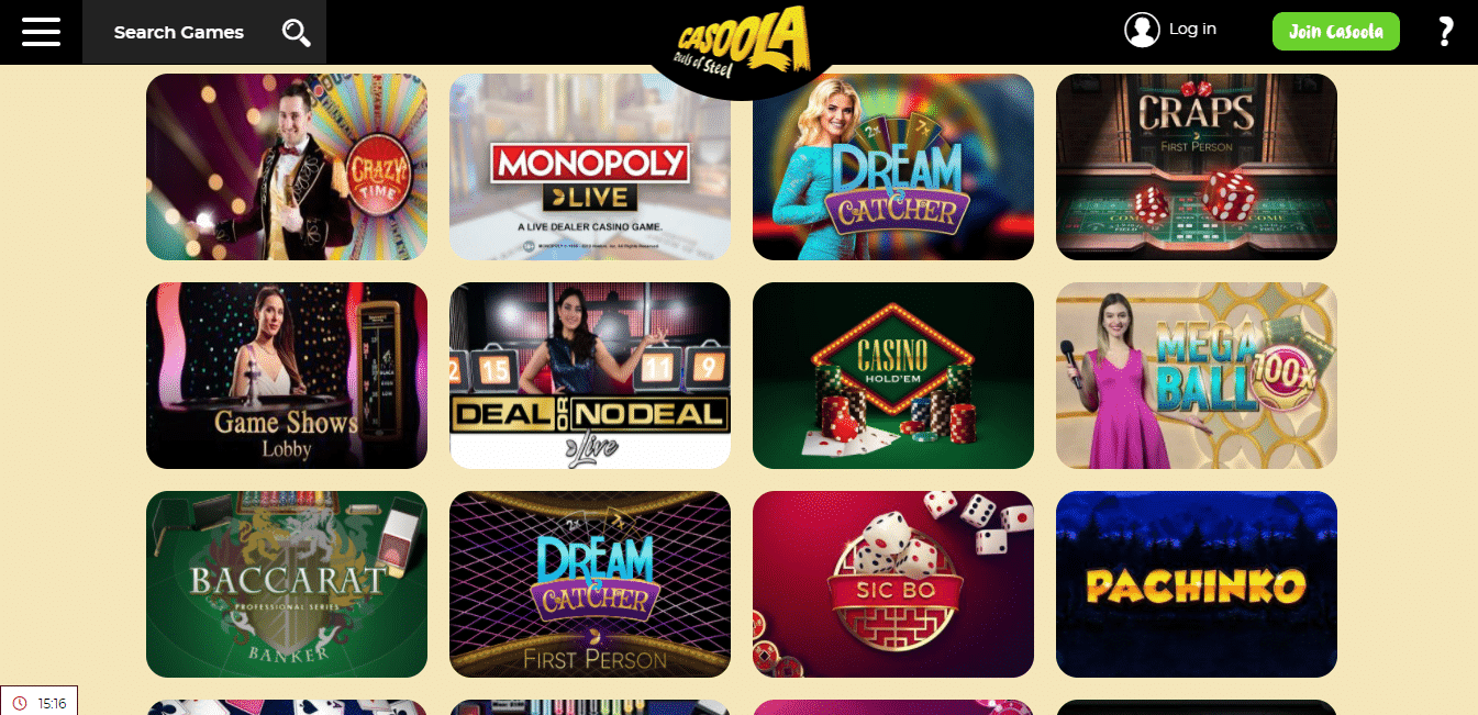 Casoola Live Casino