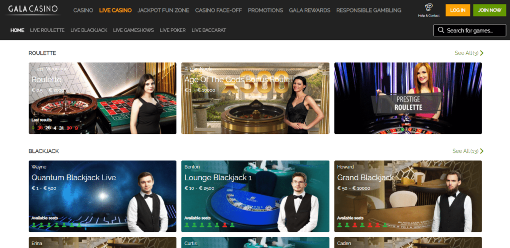 gala casino online slot free play