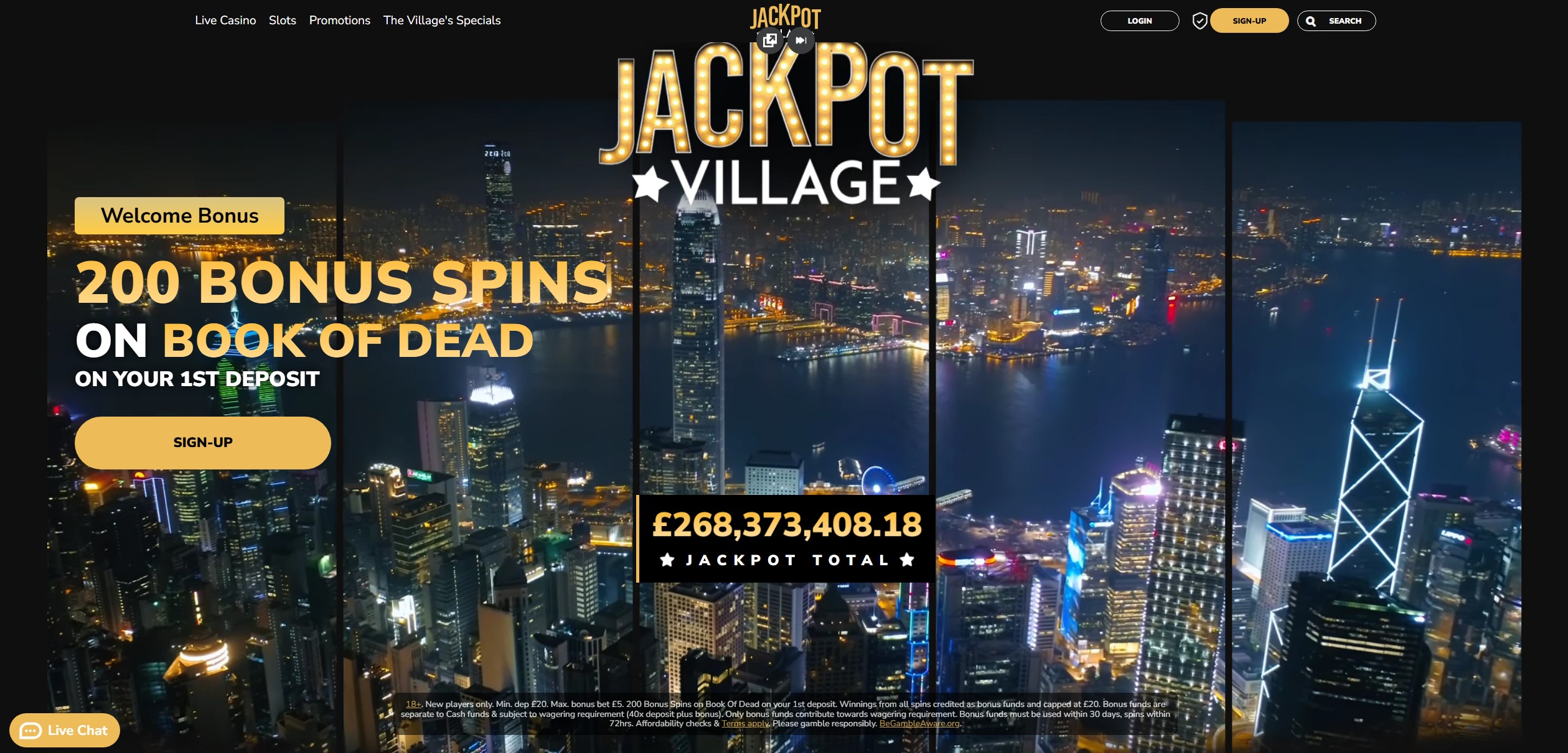 Jackpot Village Homepage