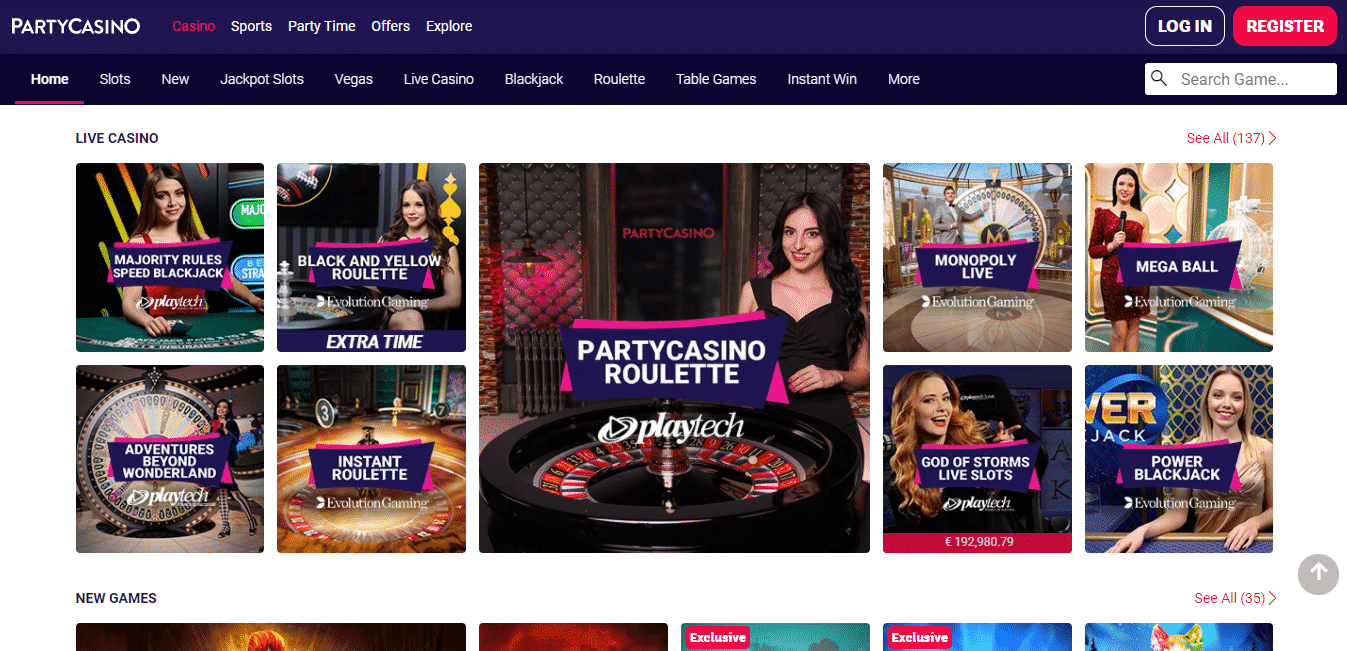 PartyCasino Live Casino