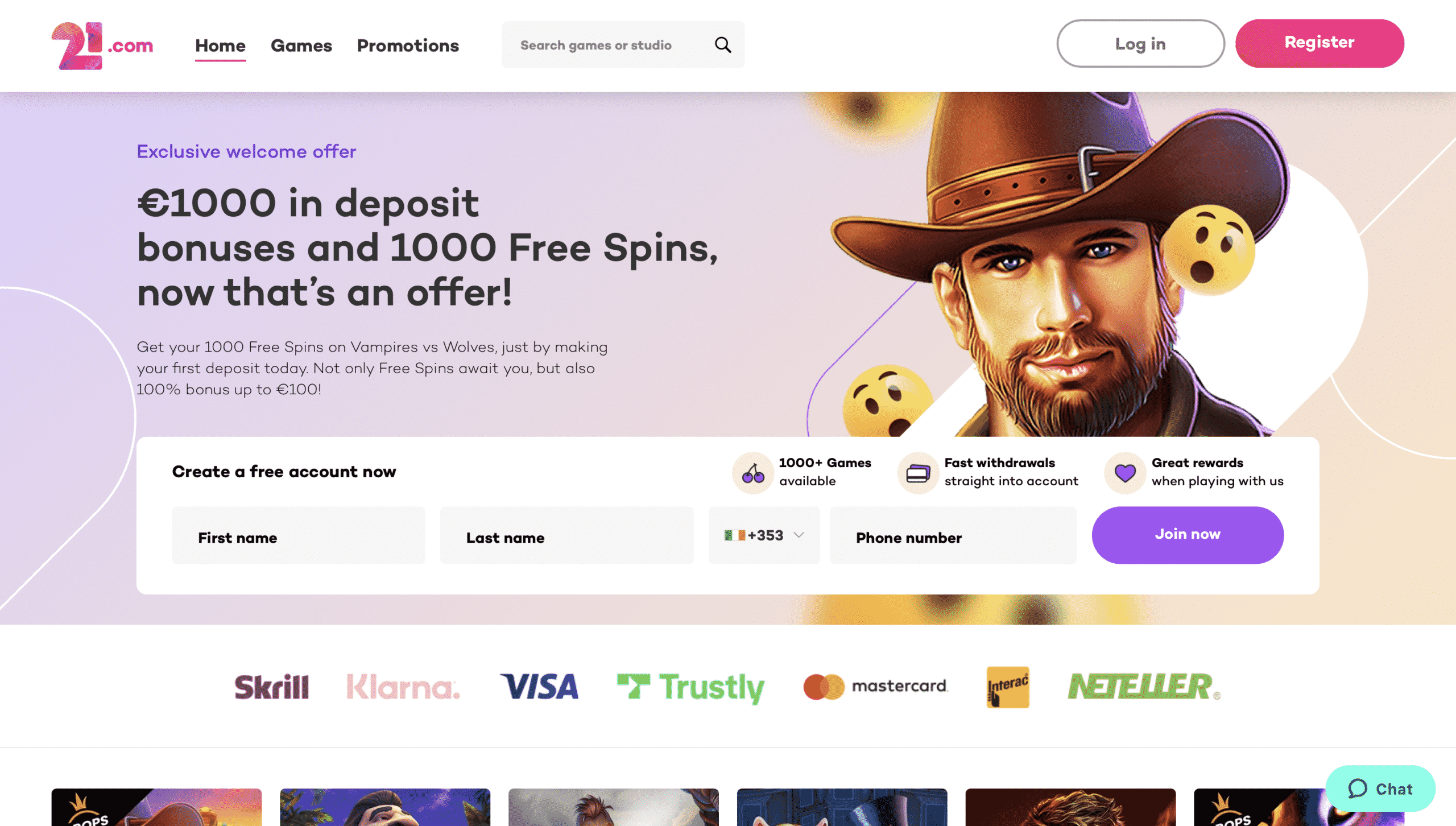21.com Homepage