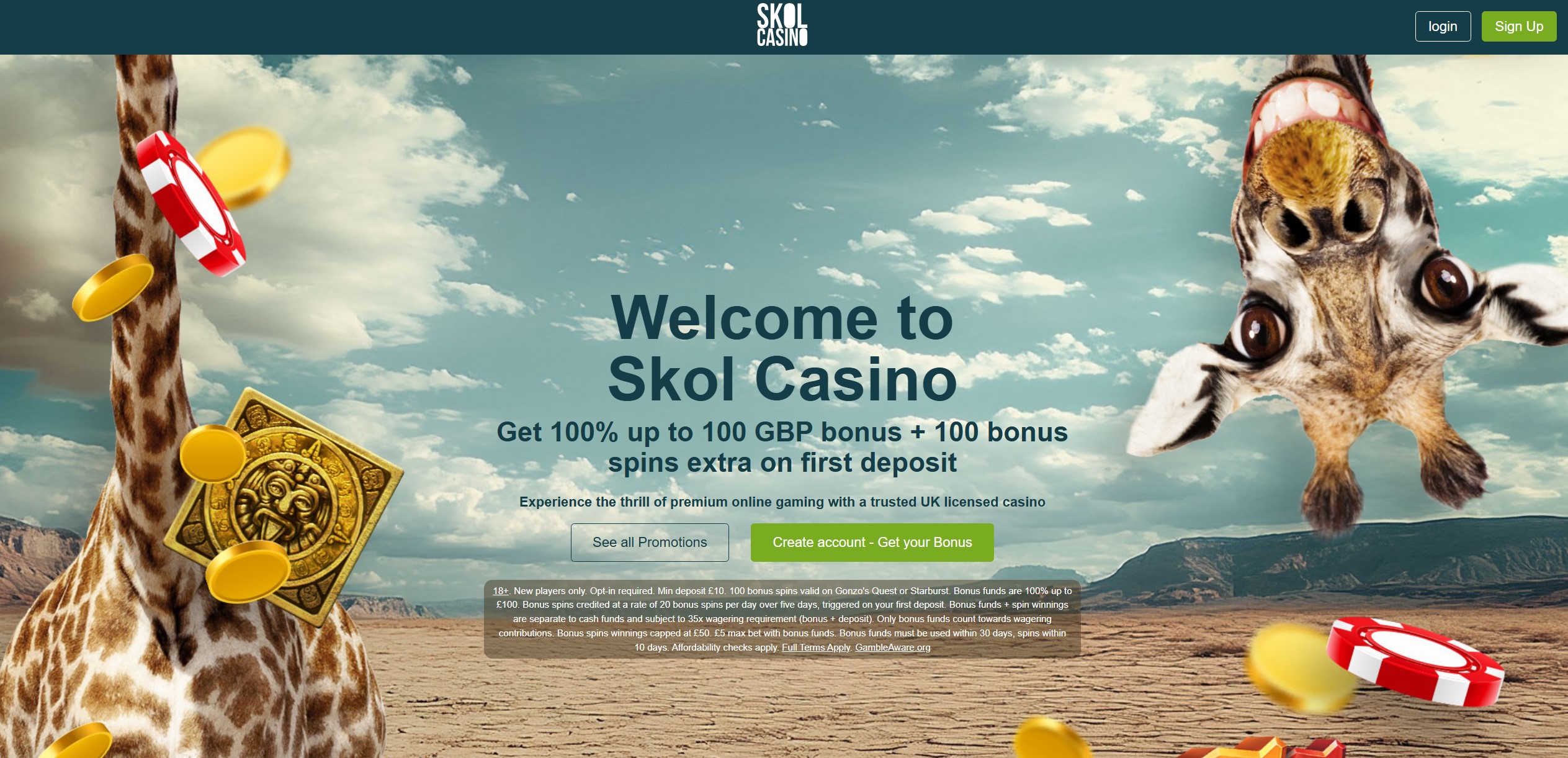 Skol Casino Welcome Bonus