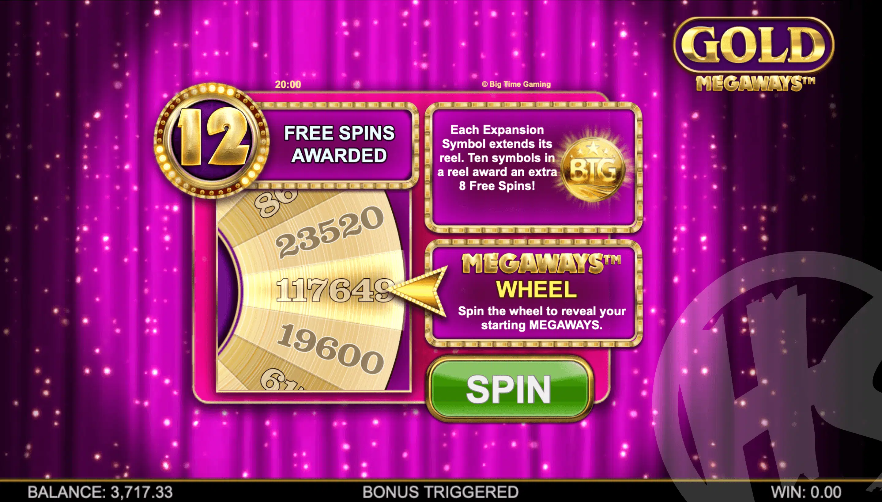 Spin The Wheel to Reveal Starting Megaways for Free Spins