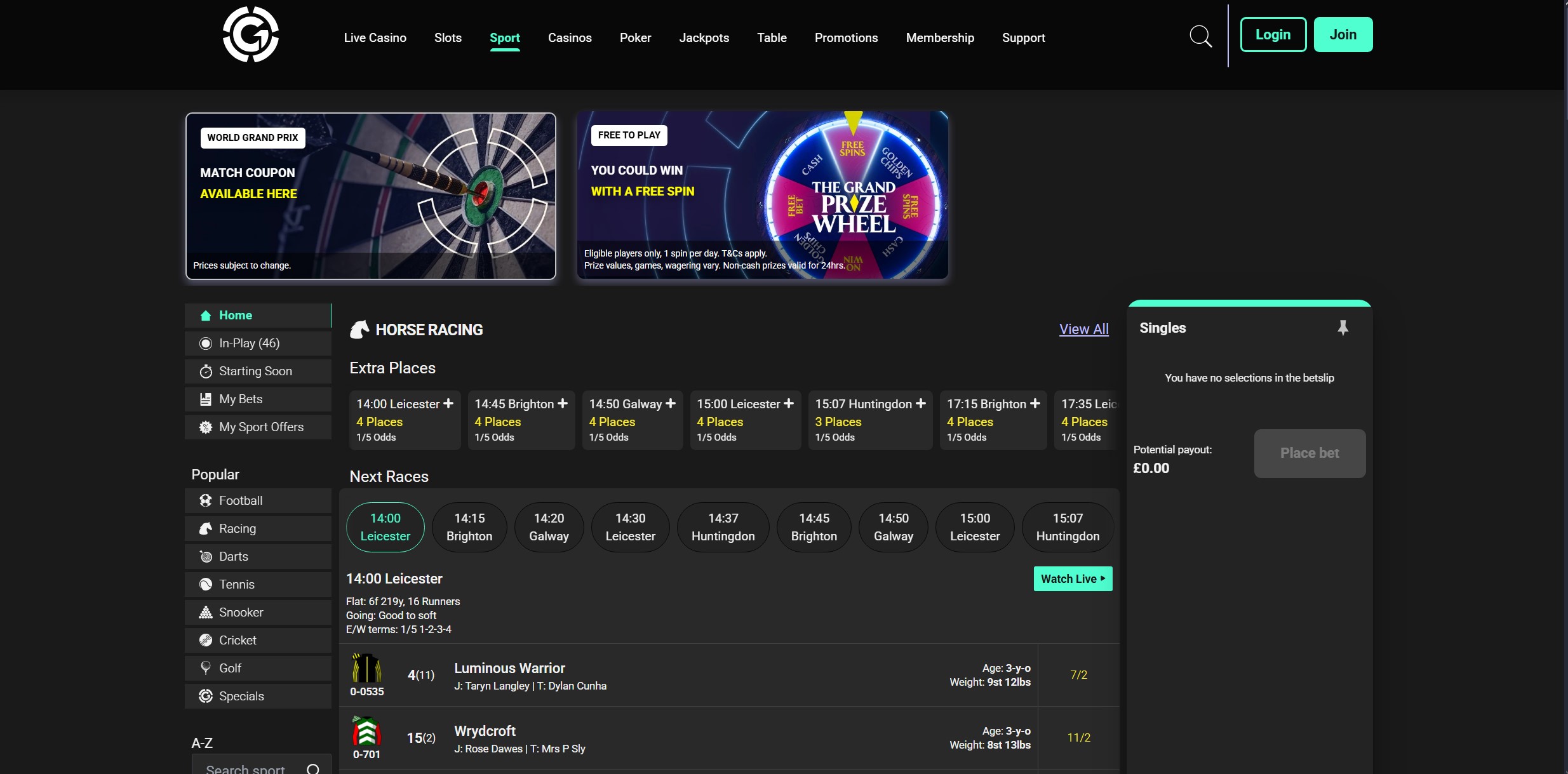 Grosvenor Casino Sports Betting