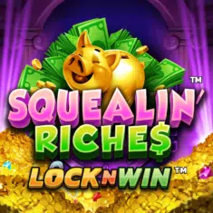 Squealin' Riches Lock n Win Logo
