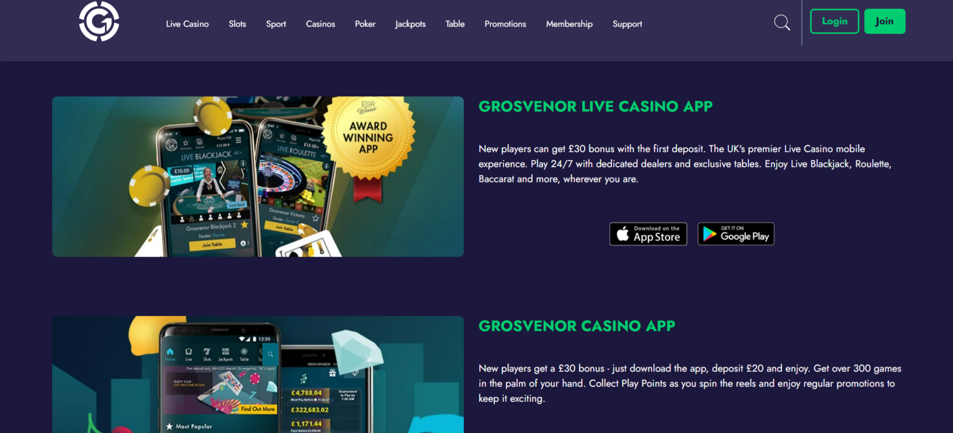 Grosvenor App For Android and iOS