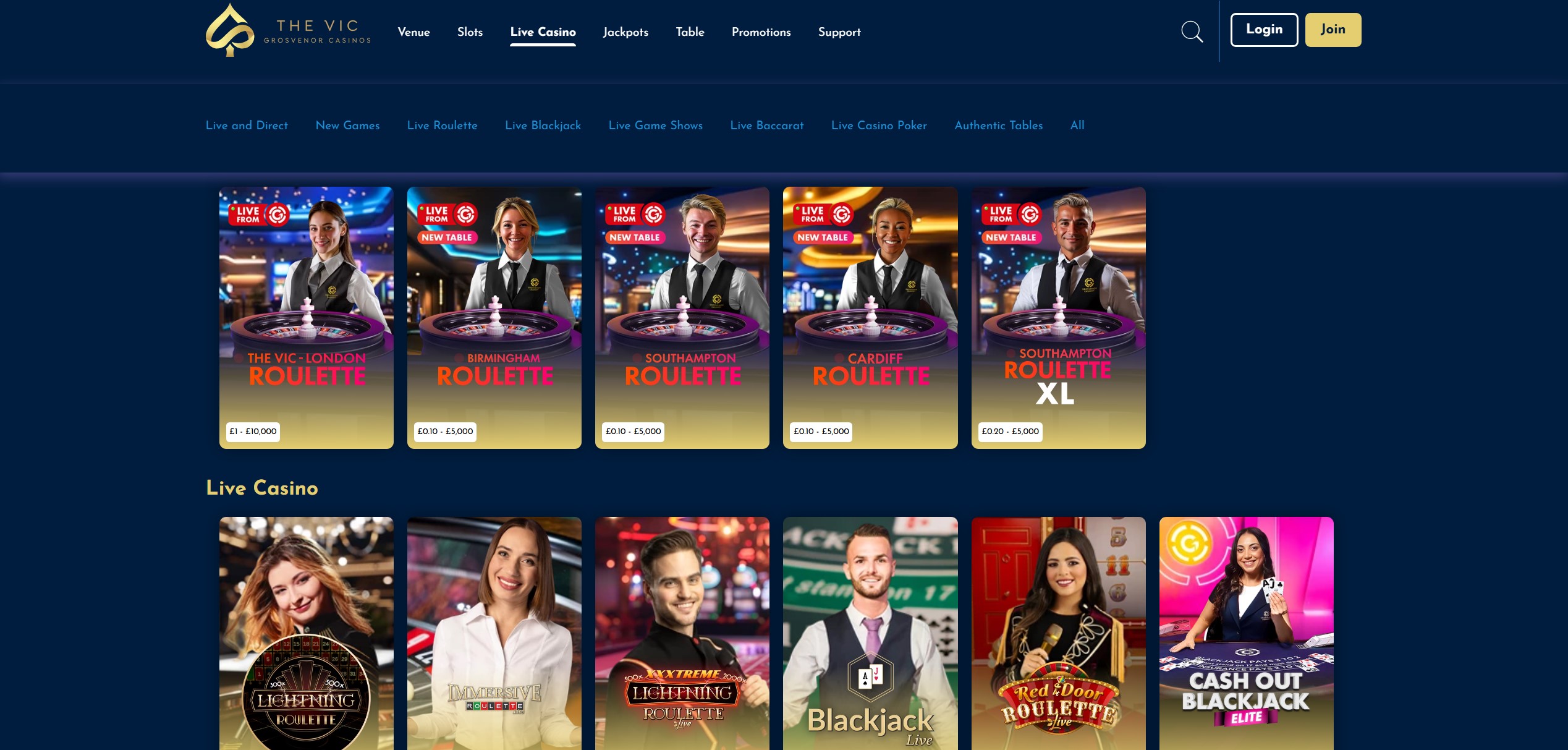 The Vic Live Casino