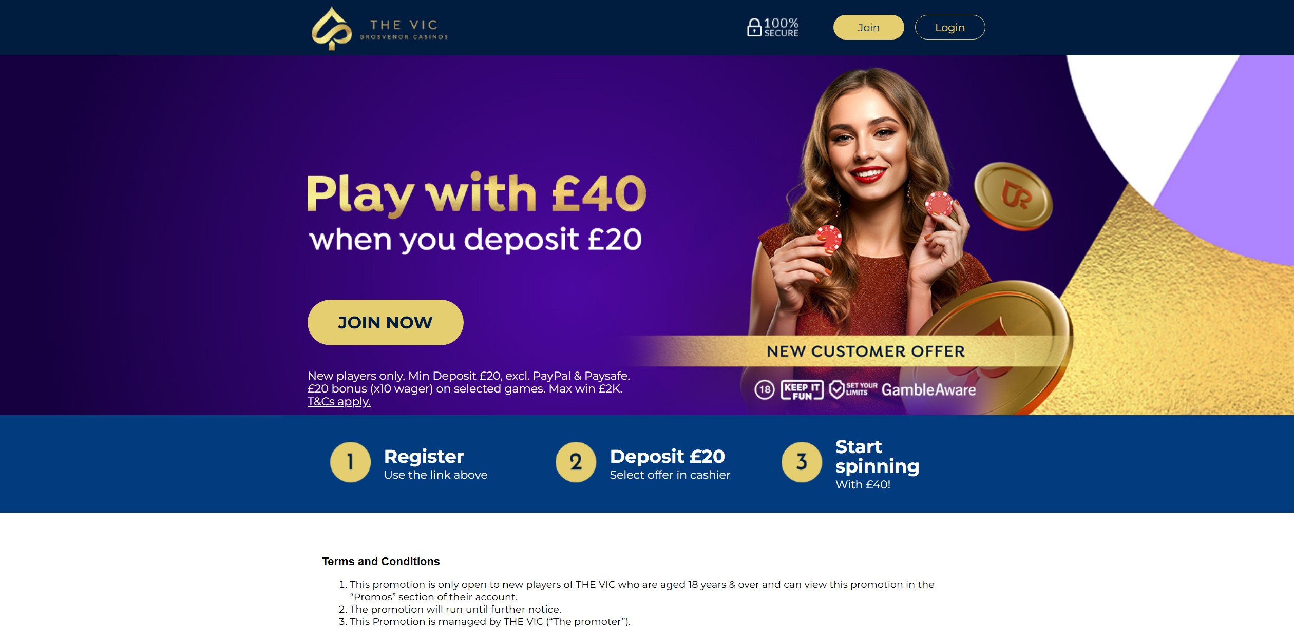 The Vic Welcome Bonus