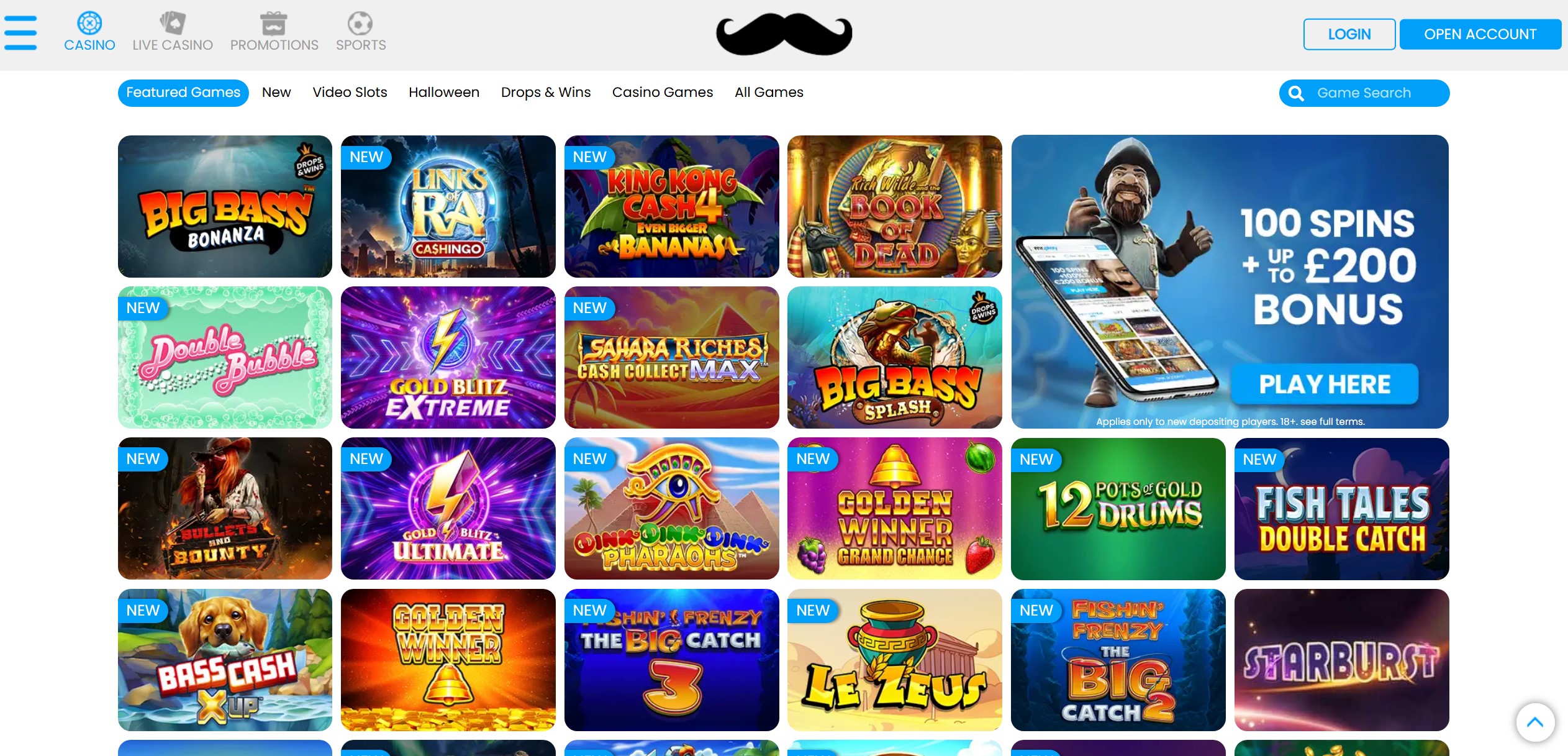 Mr. Play Game Selection