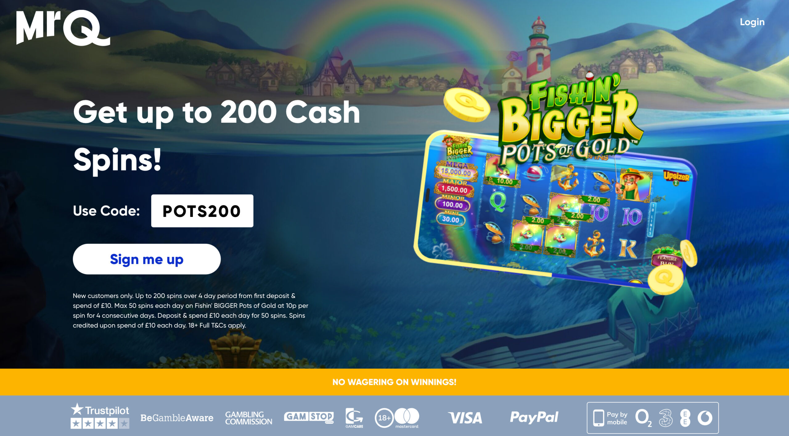 MrQ Welcome Bonus
