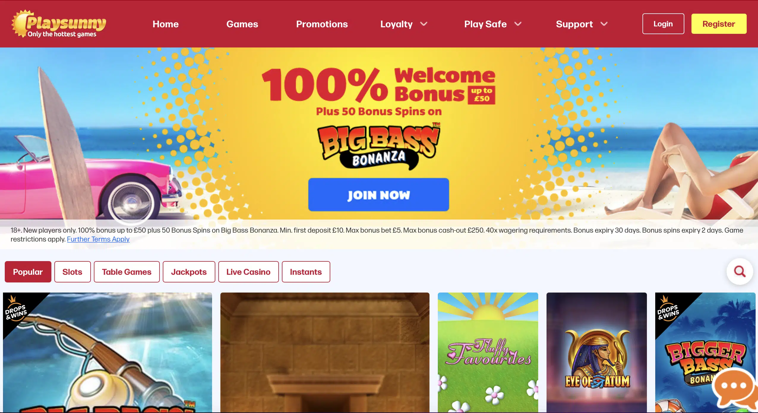 PlaySunny Homepage