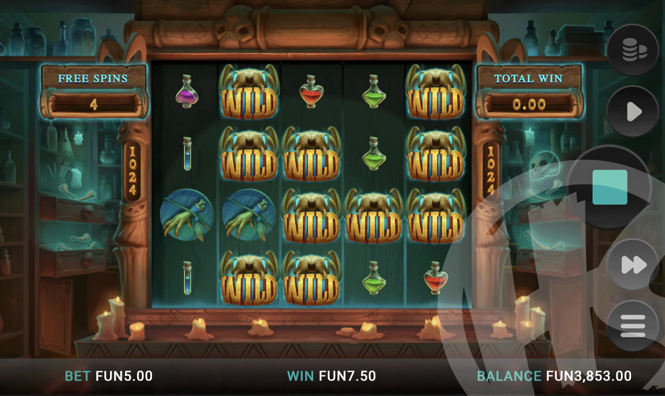 Positions are Marked For the Duration of Free Spins