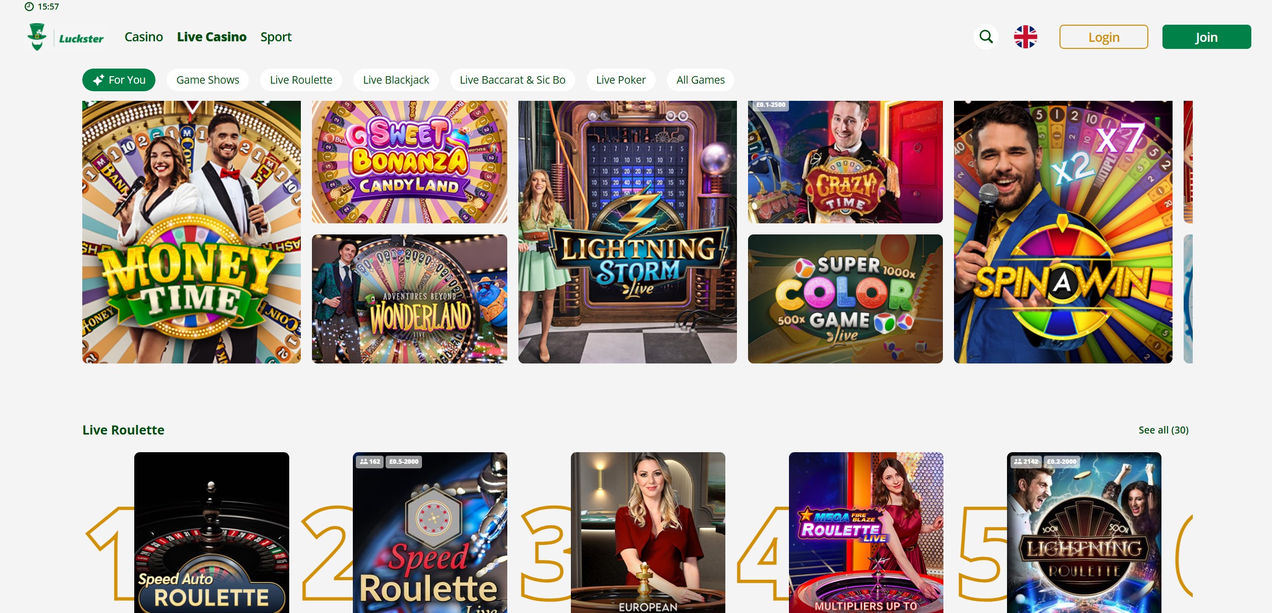 Luckster Live Casino