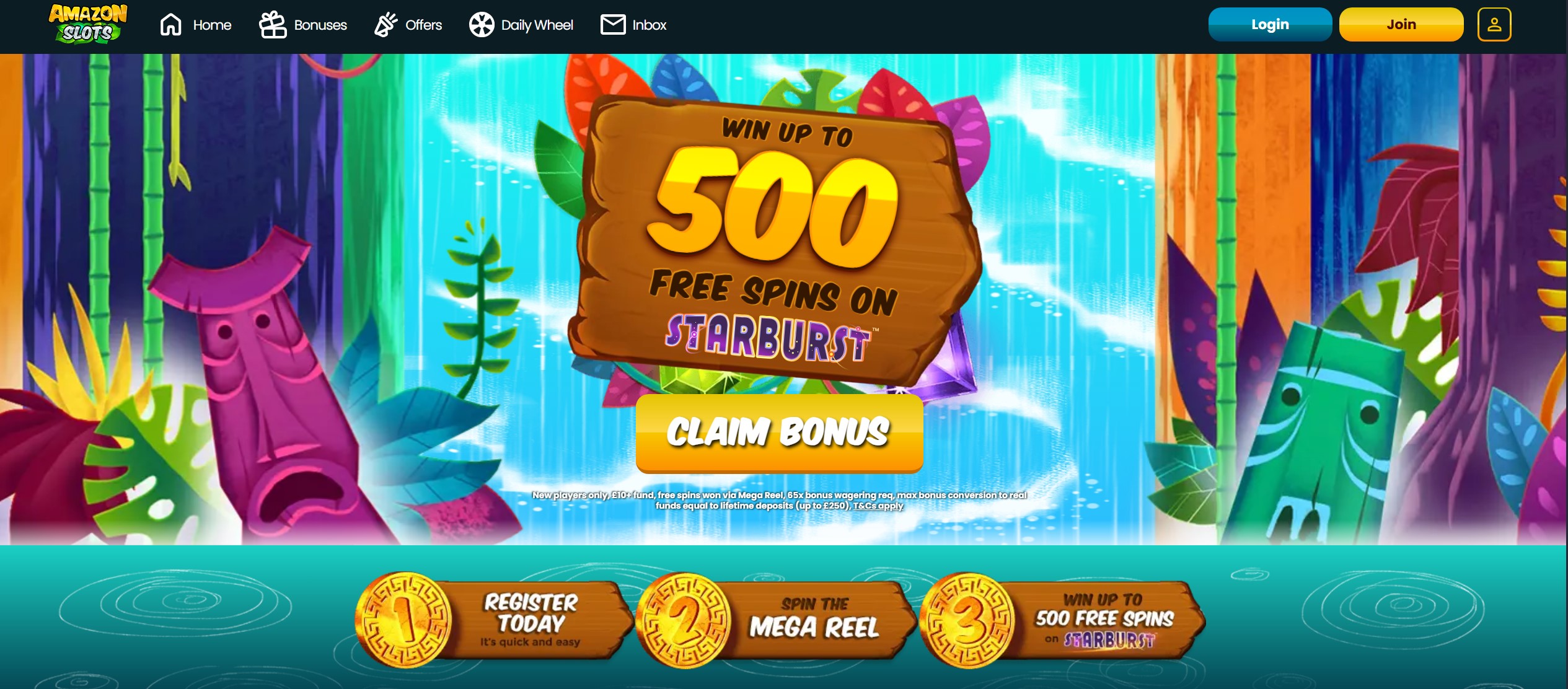 Amazon Slots Homepage