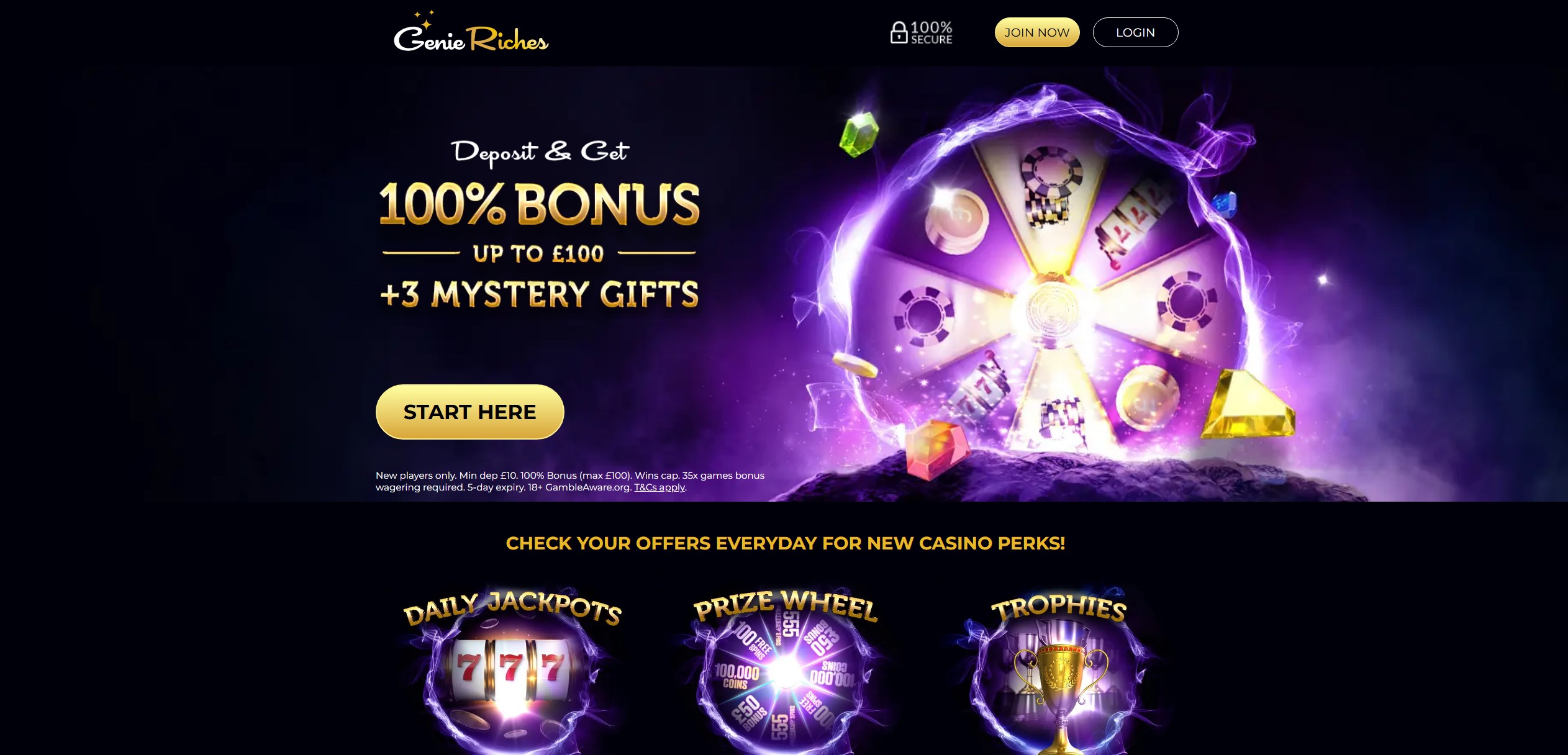 Genie Riches Homepage