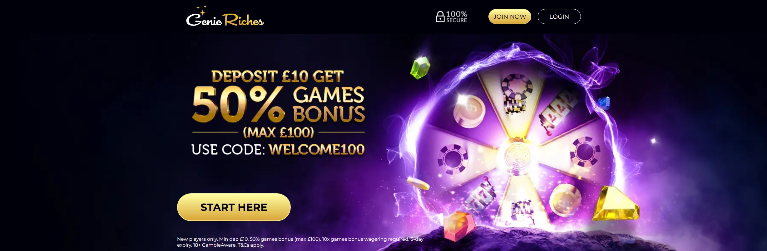 Genie Riches Welcome Bonus