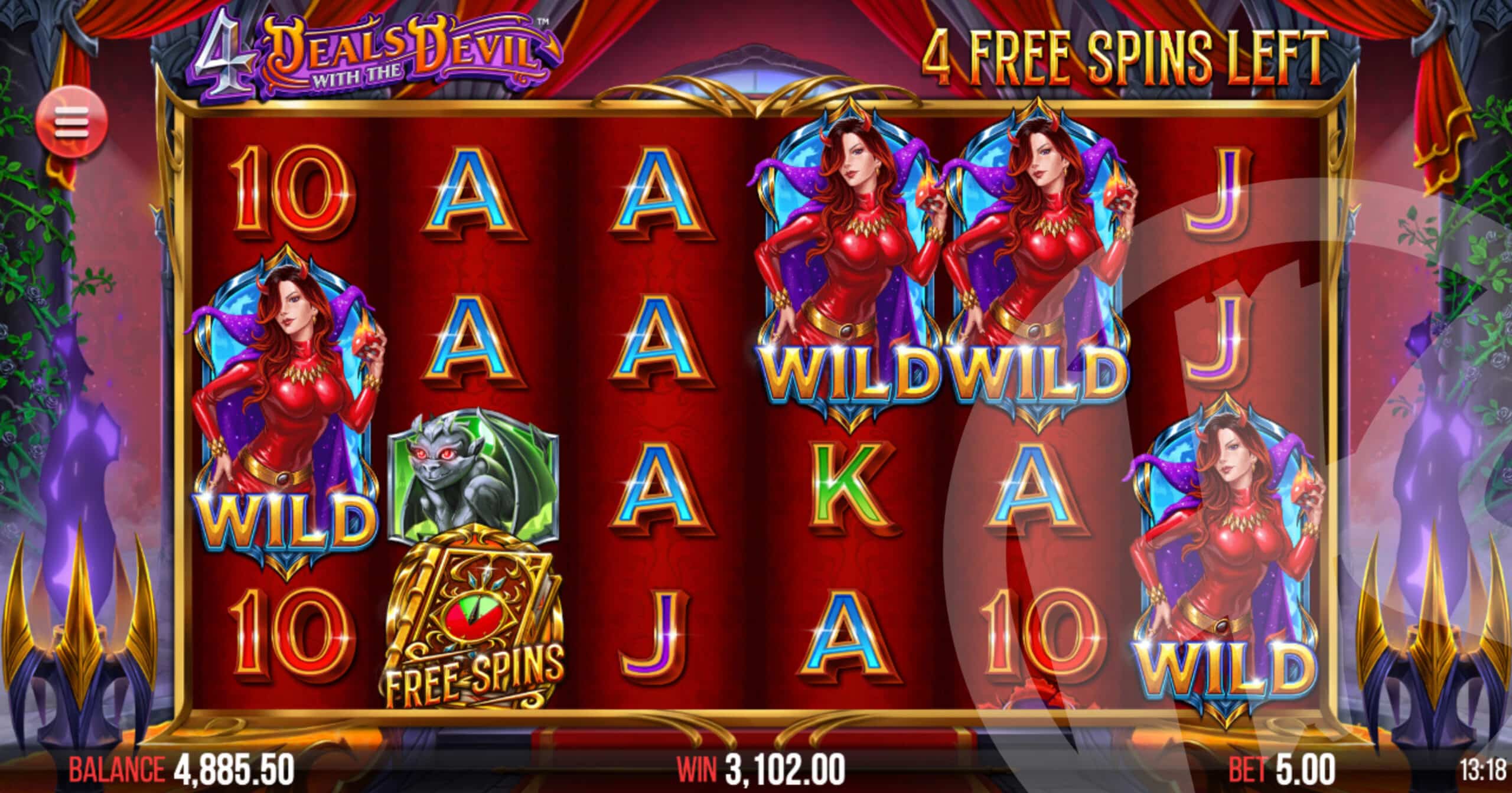 4 Deals With The Devil Xtra Hot Free Spins