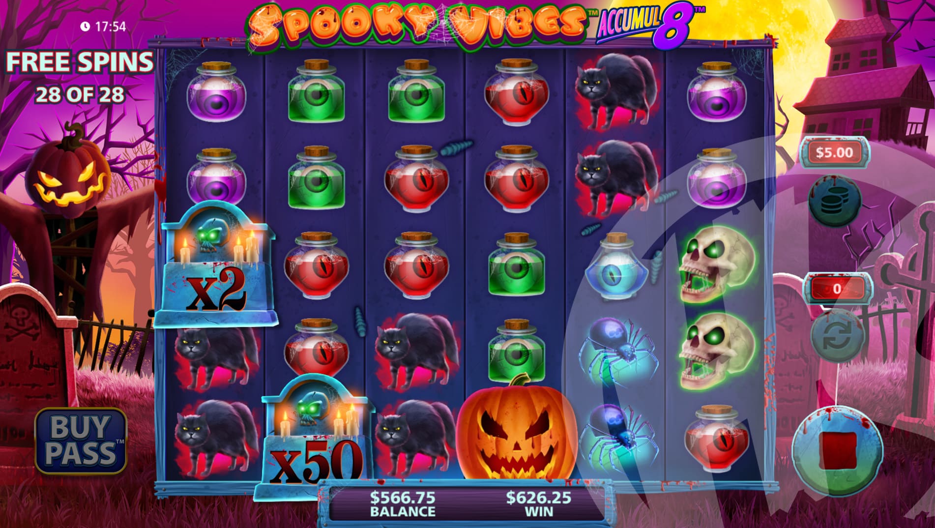 Spooky Vibes Accumul8 Free Spins