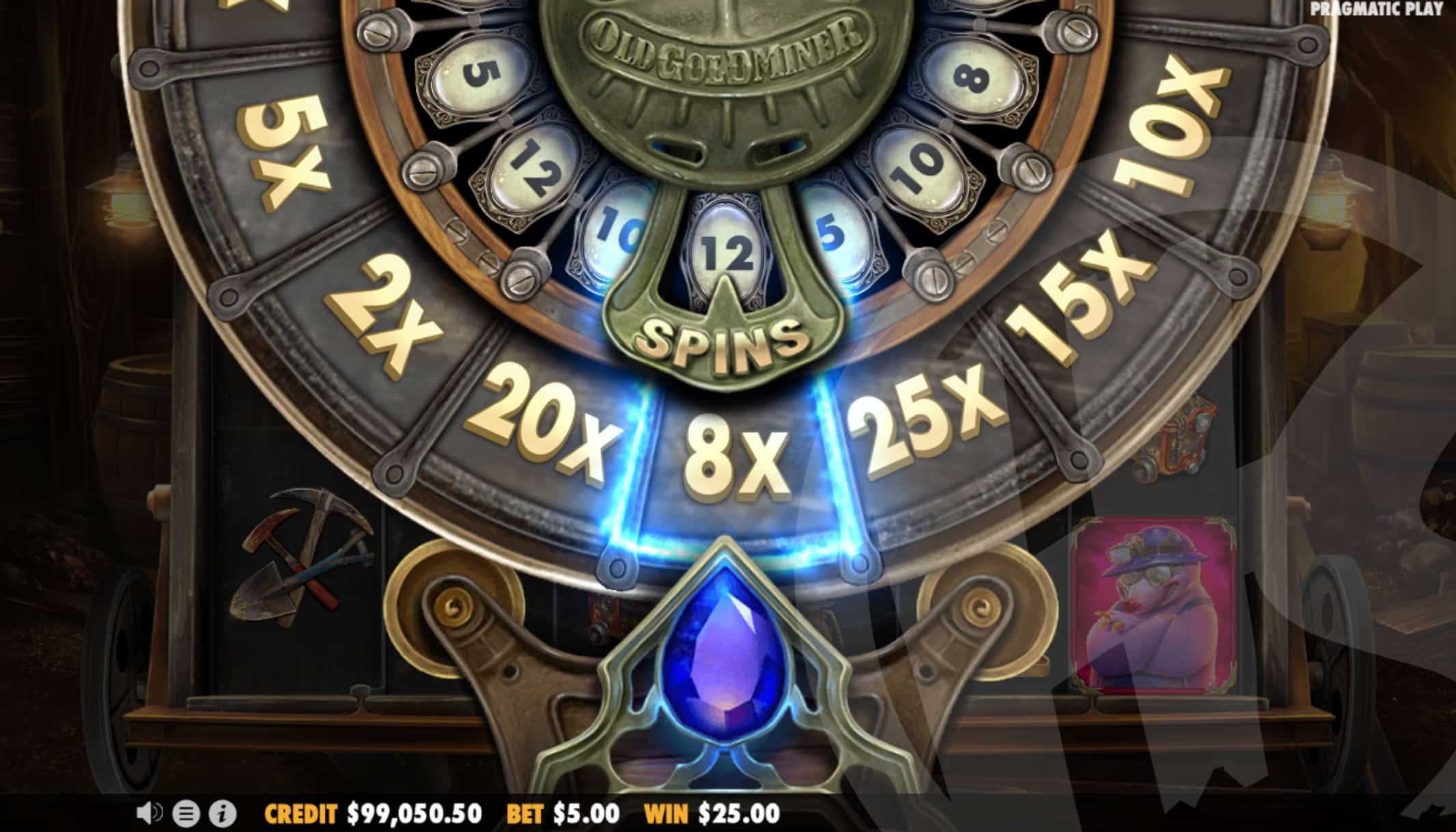 Spin the Wheel of Fortune to Be Awarded a Random Number of Spins and a Win Multiplier