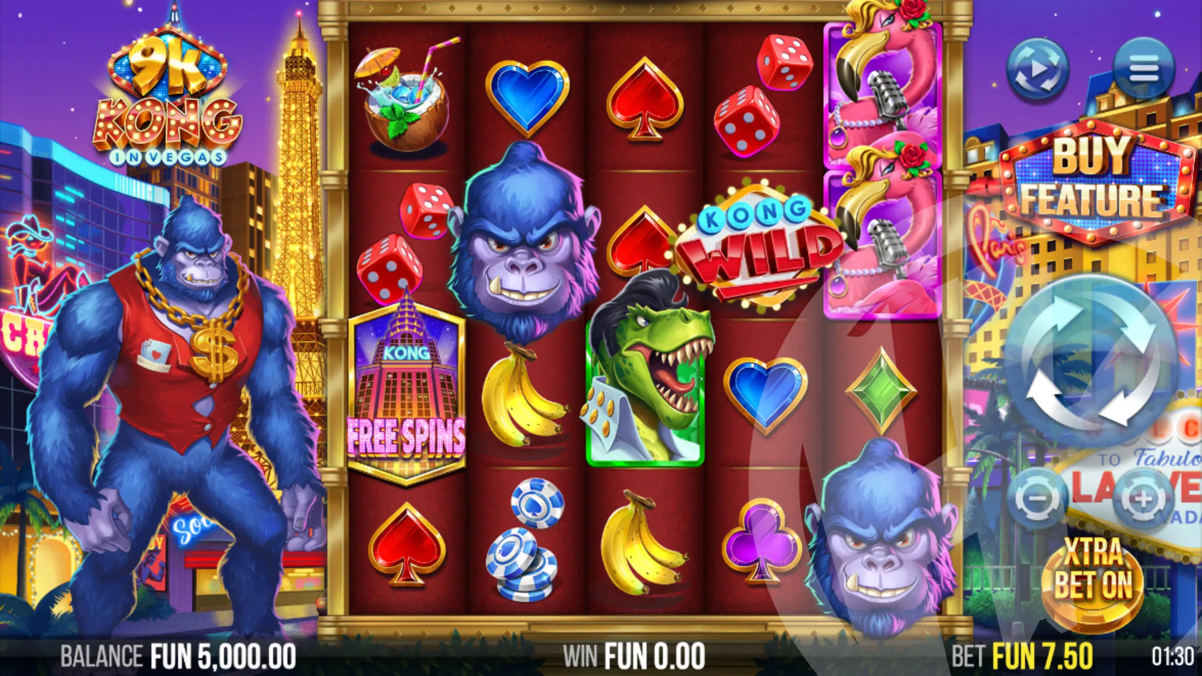 9k Kong in Vegas Base Game