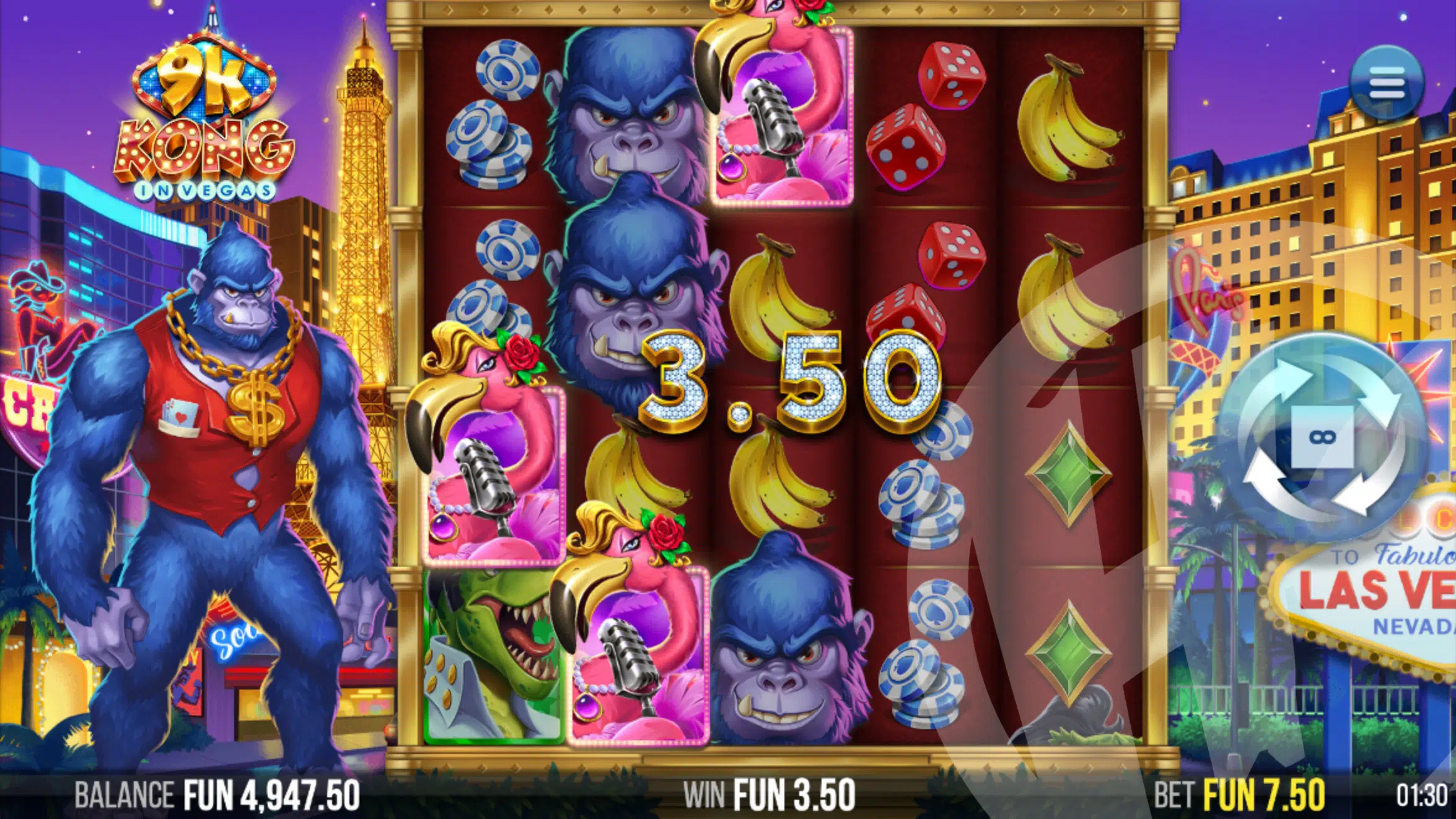 9k Kong in Vegas Offers Players 1,024 Ways to Win