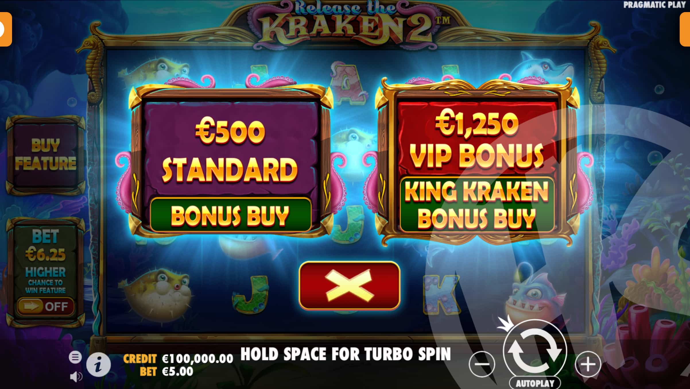 Release the Kraken 2 Buy Free Spins Options