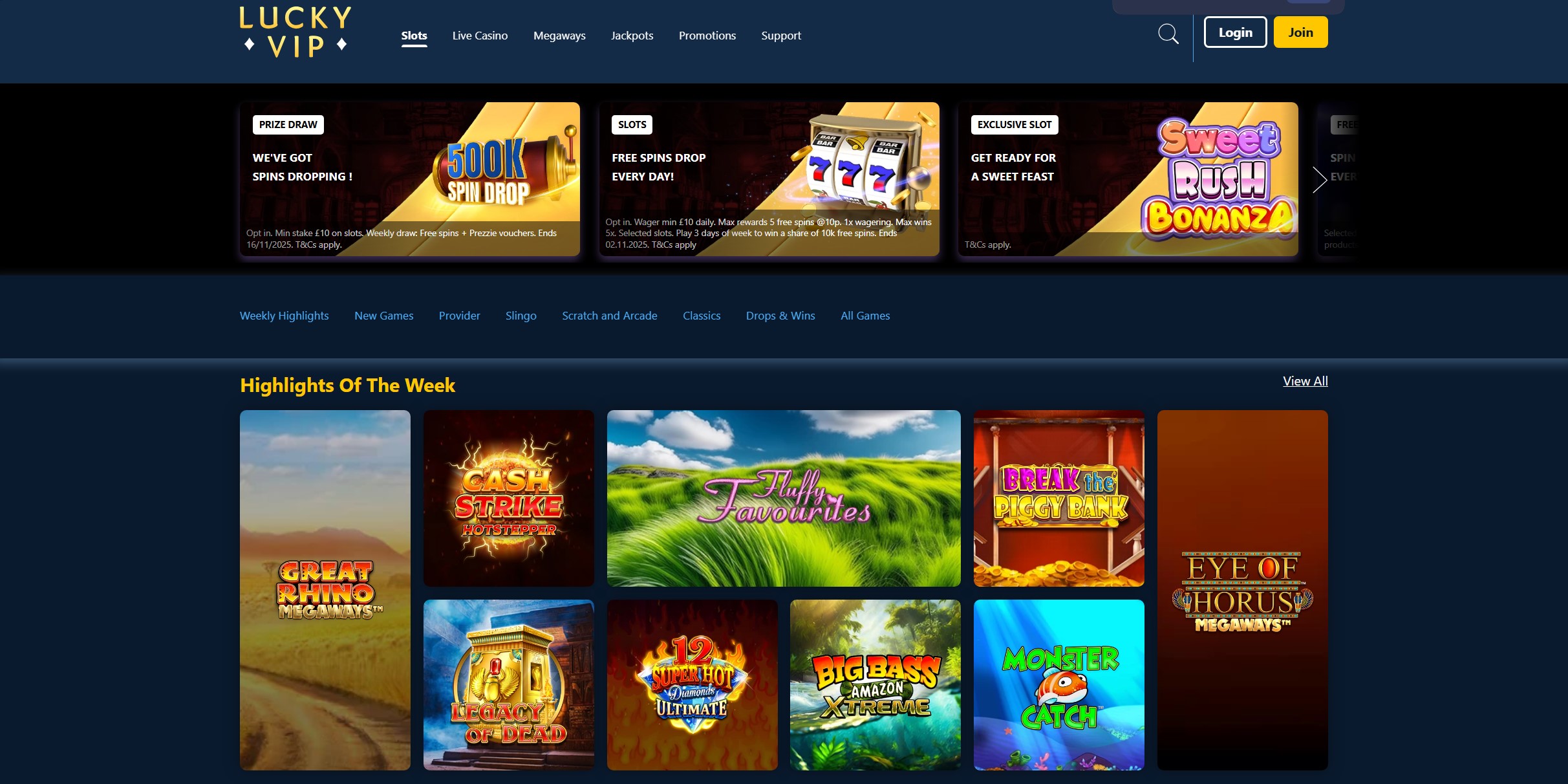 Lucky VIP Slot Selection