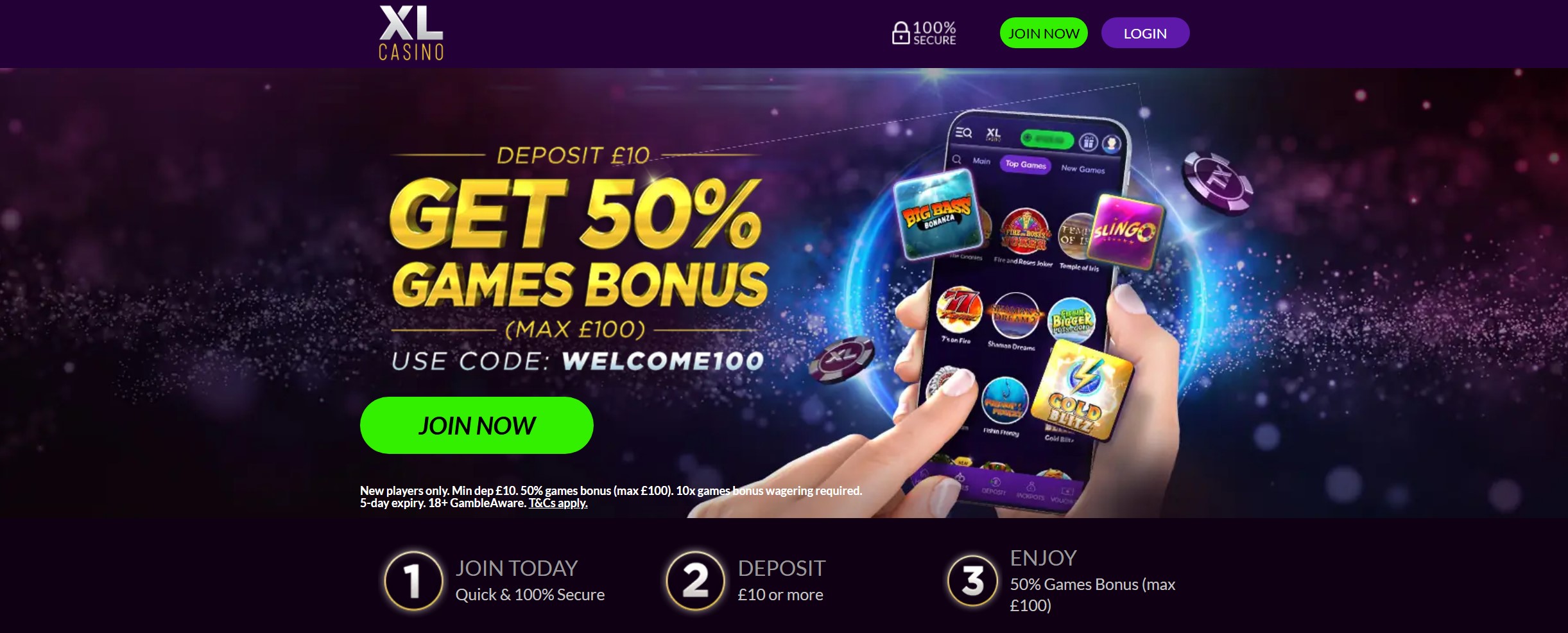 XL Casino Welcome Bonus