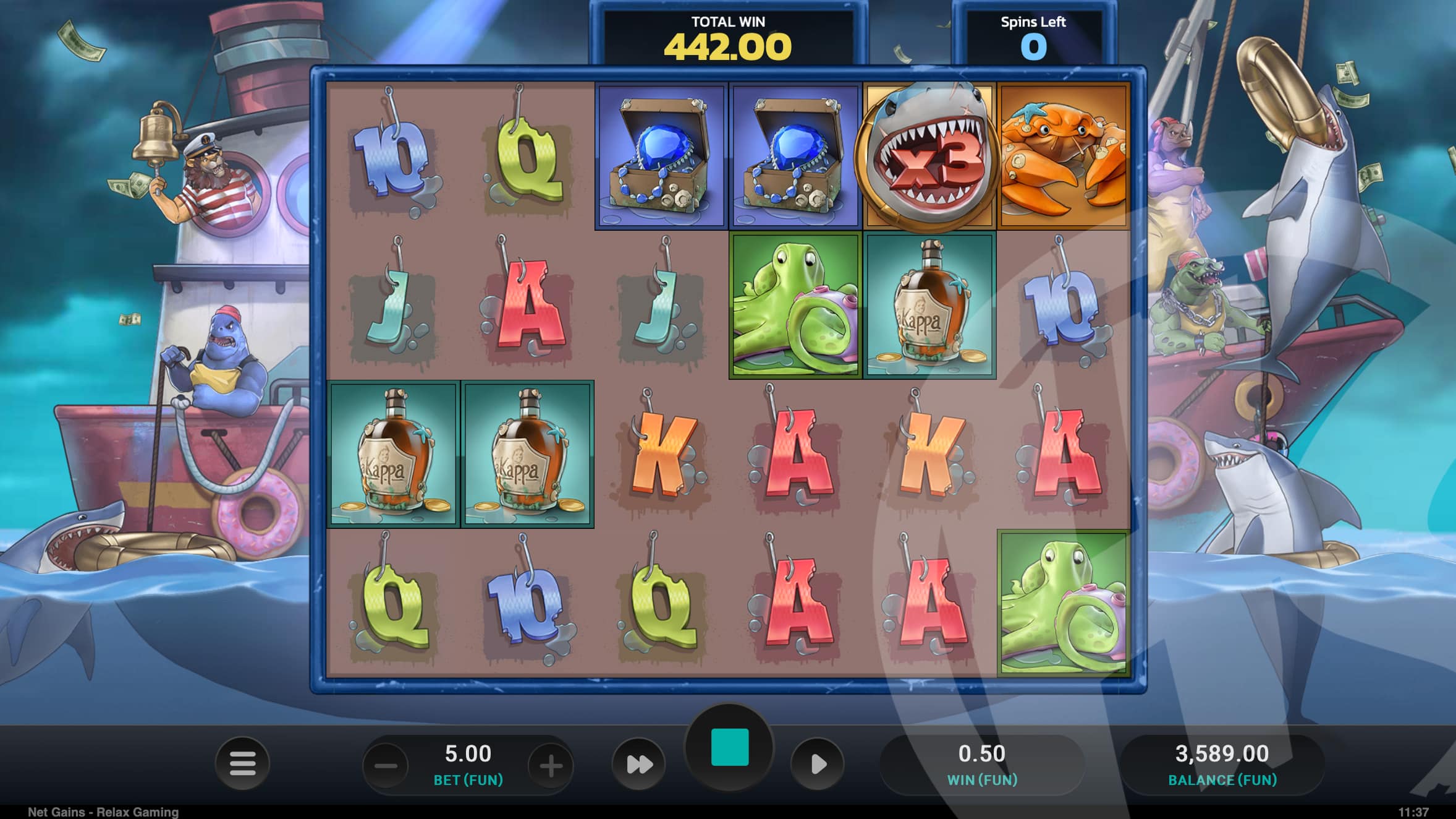 Net Gains Stacked Wilds Free Spins