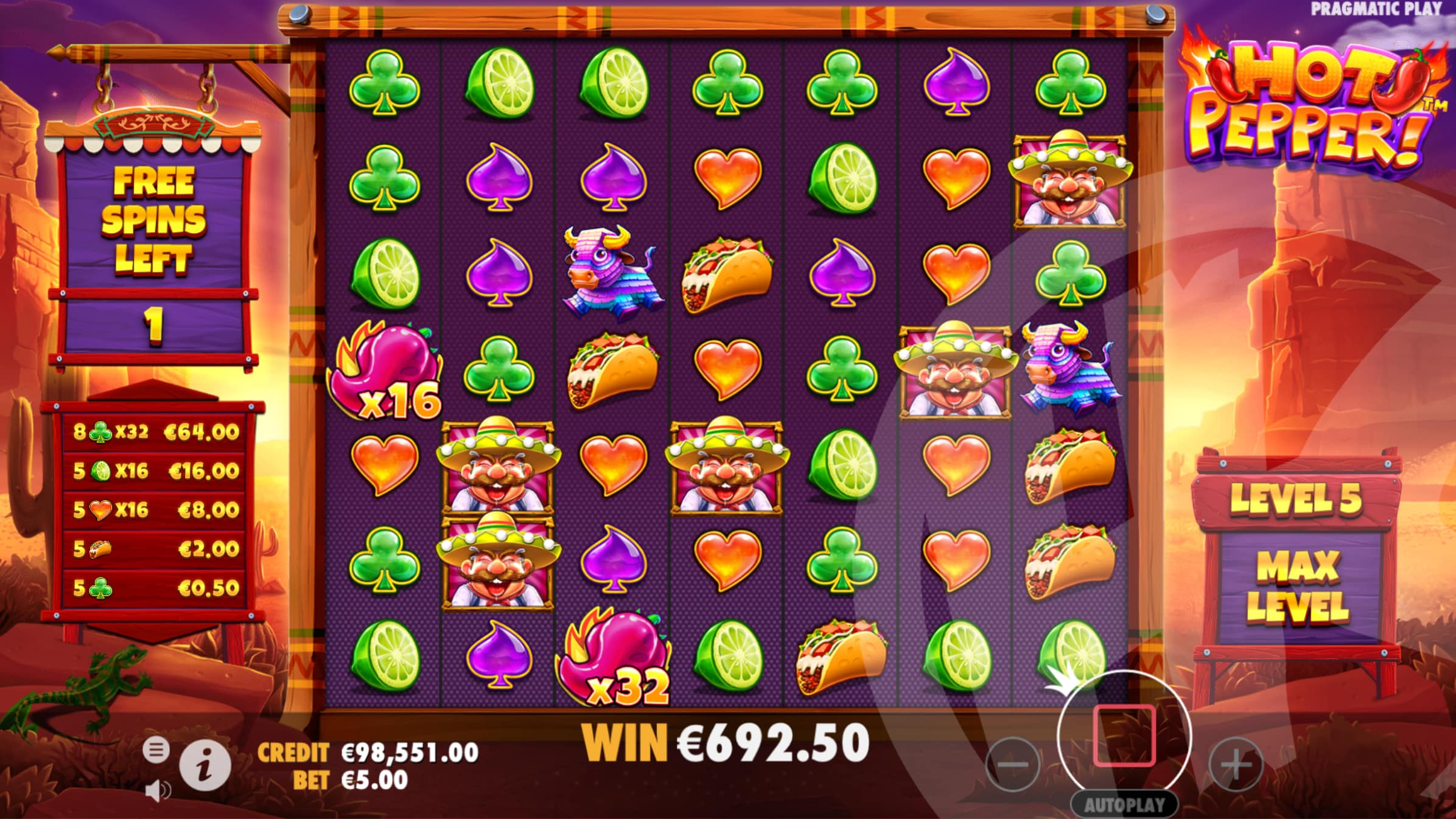 Hot Pepper Free Spins