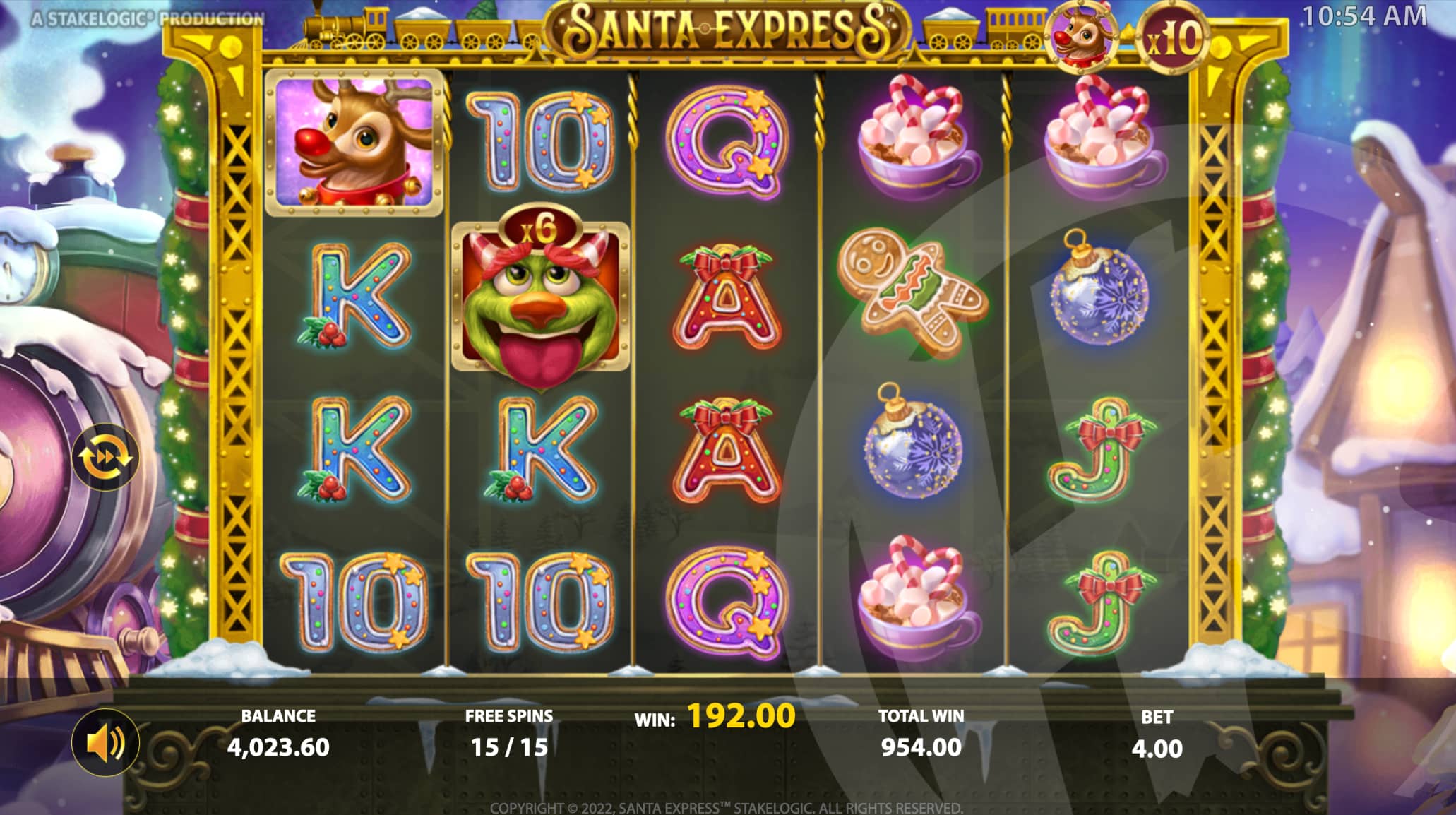 Santa Express Free Spins