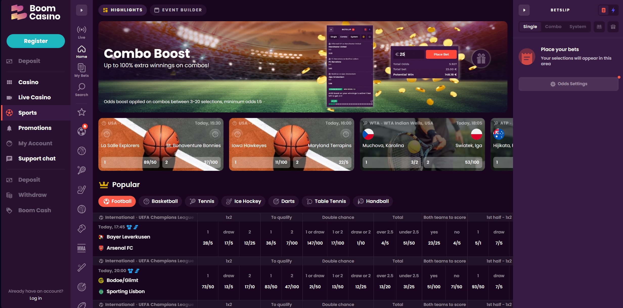 Boom Casino Sportsbook