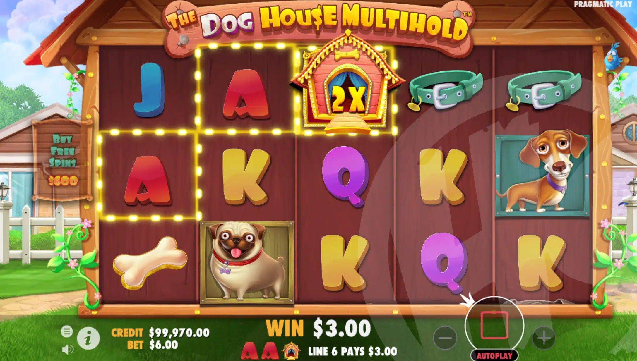 The Dog House Multihold Offers Players 20 Fixed Win Lines