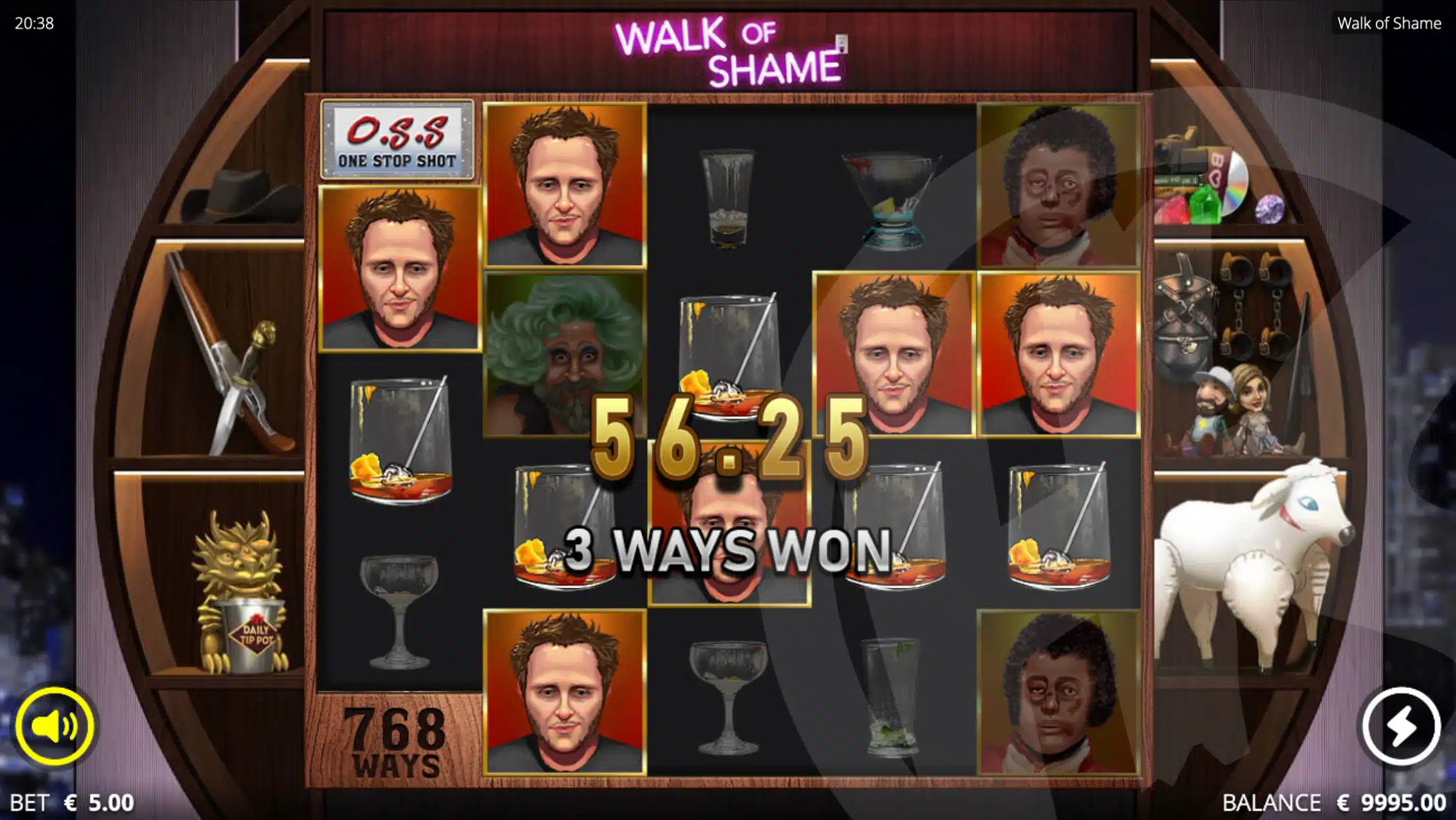 Walk of Shame Offers Players 768 Ways to Win