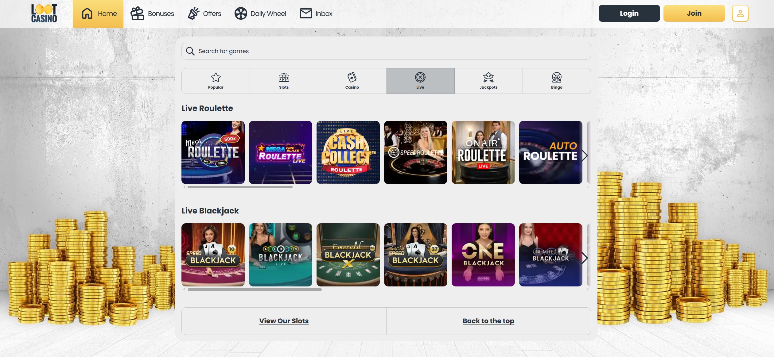 Loot Casino Live Casino 