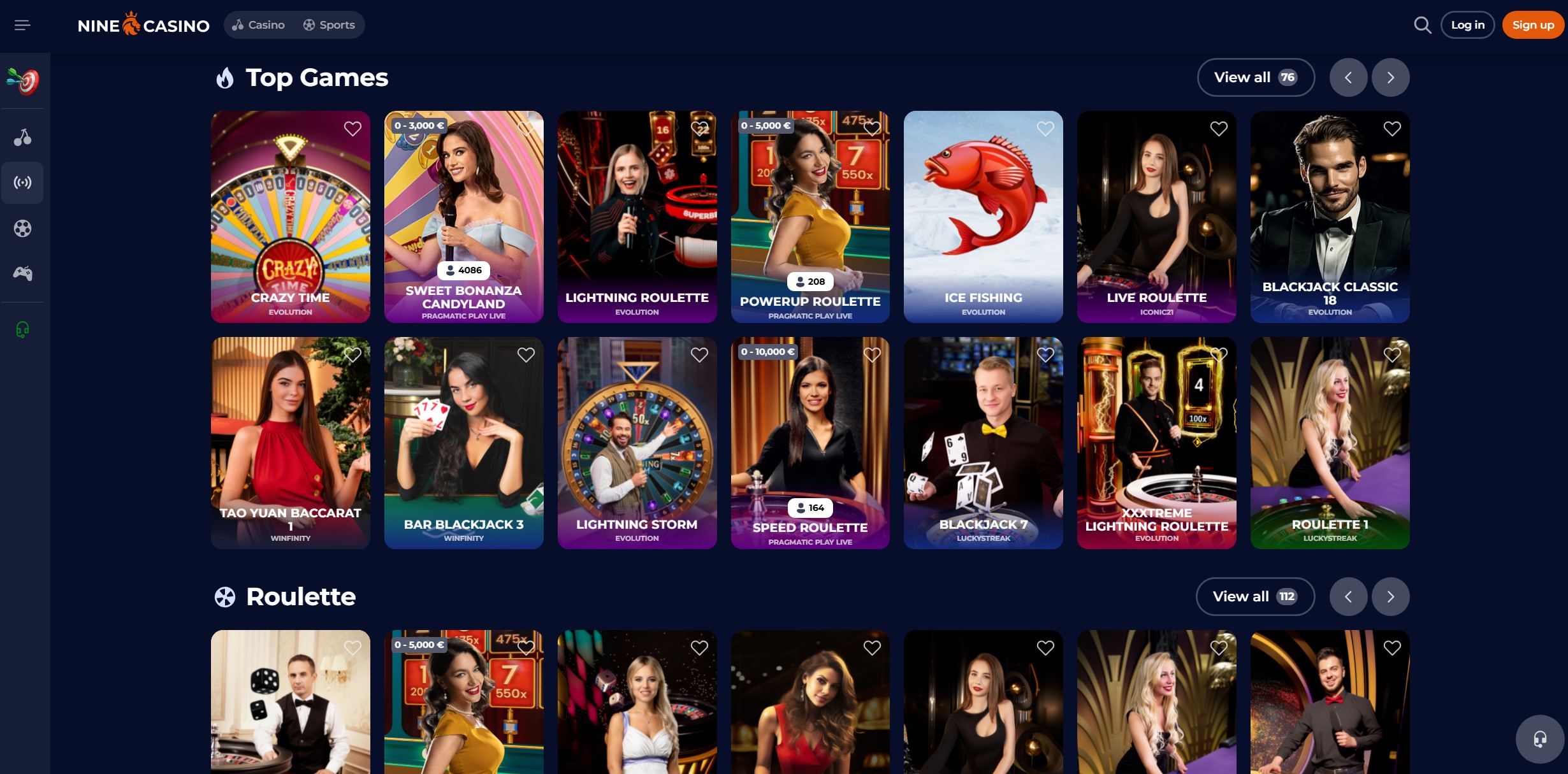 Nine Casino Live Casino