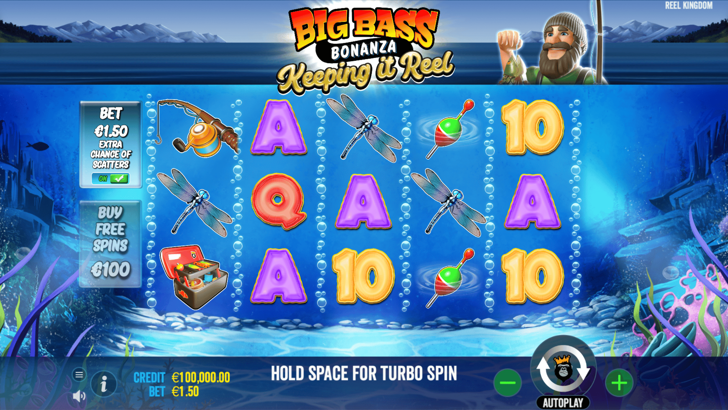 Bet an Additional 50% in Reel Kingdom's Big Bass Keeping it Reel to Increase the Chance of Triggering Free Spins Naturally