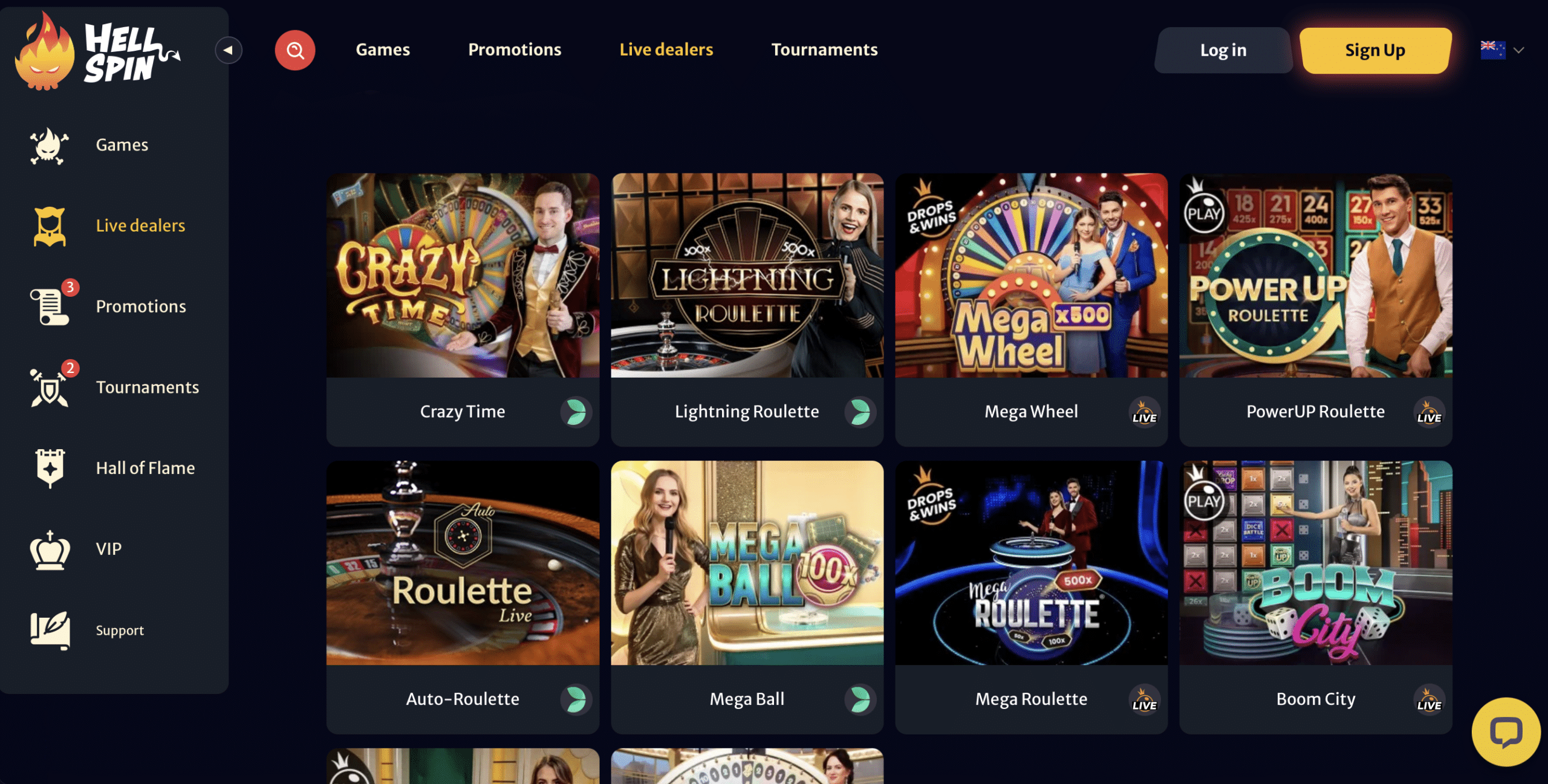 Hell Spin Live Casino