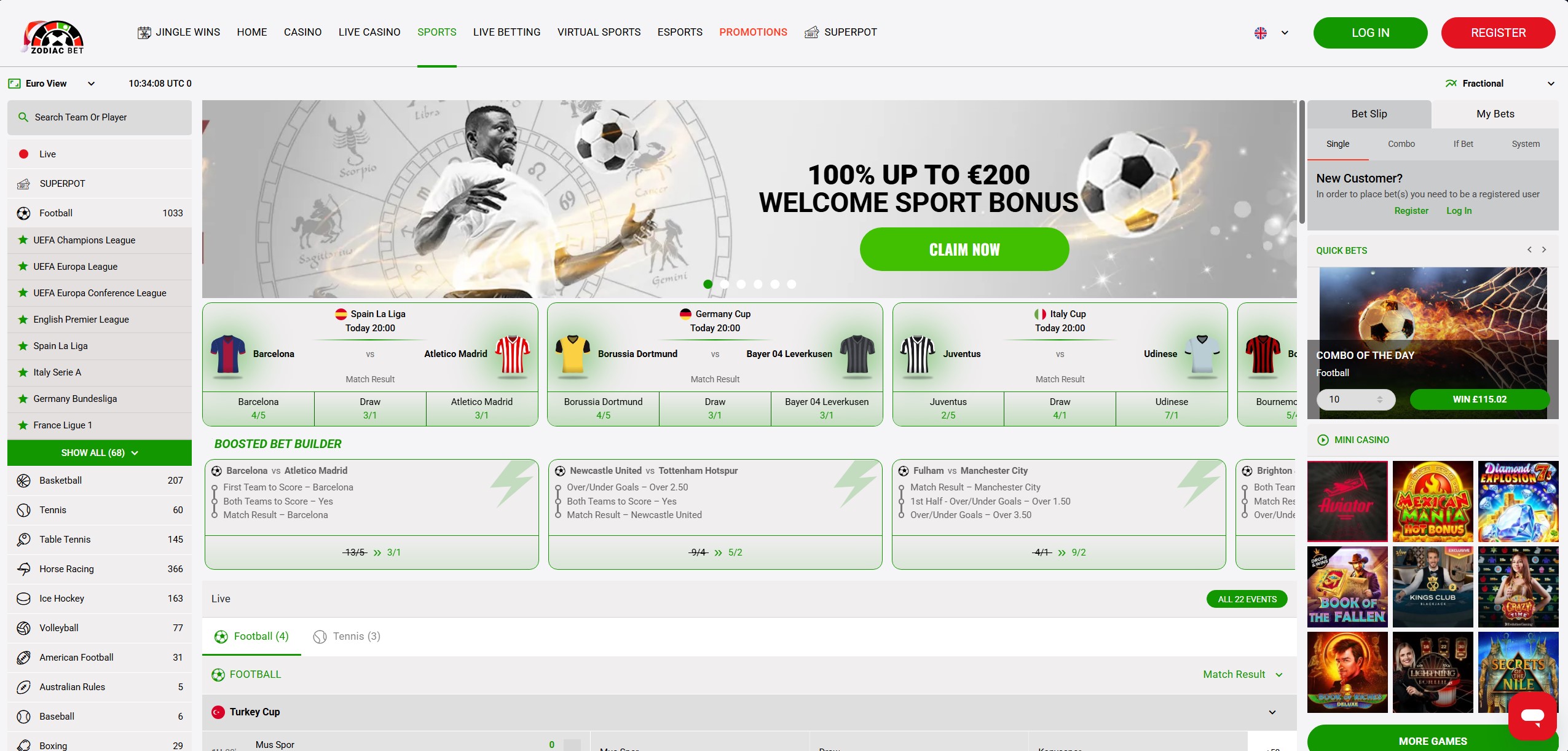 Zodiac Bet Sportsbook