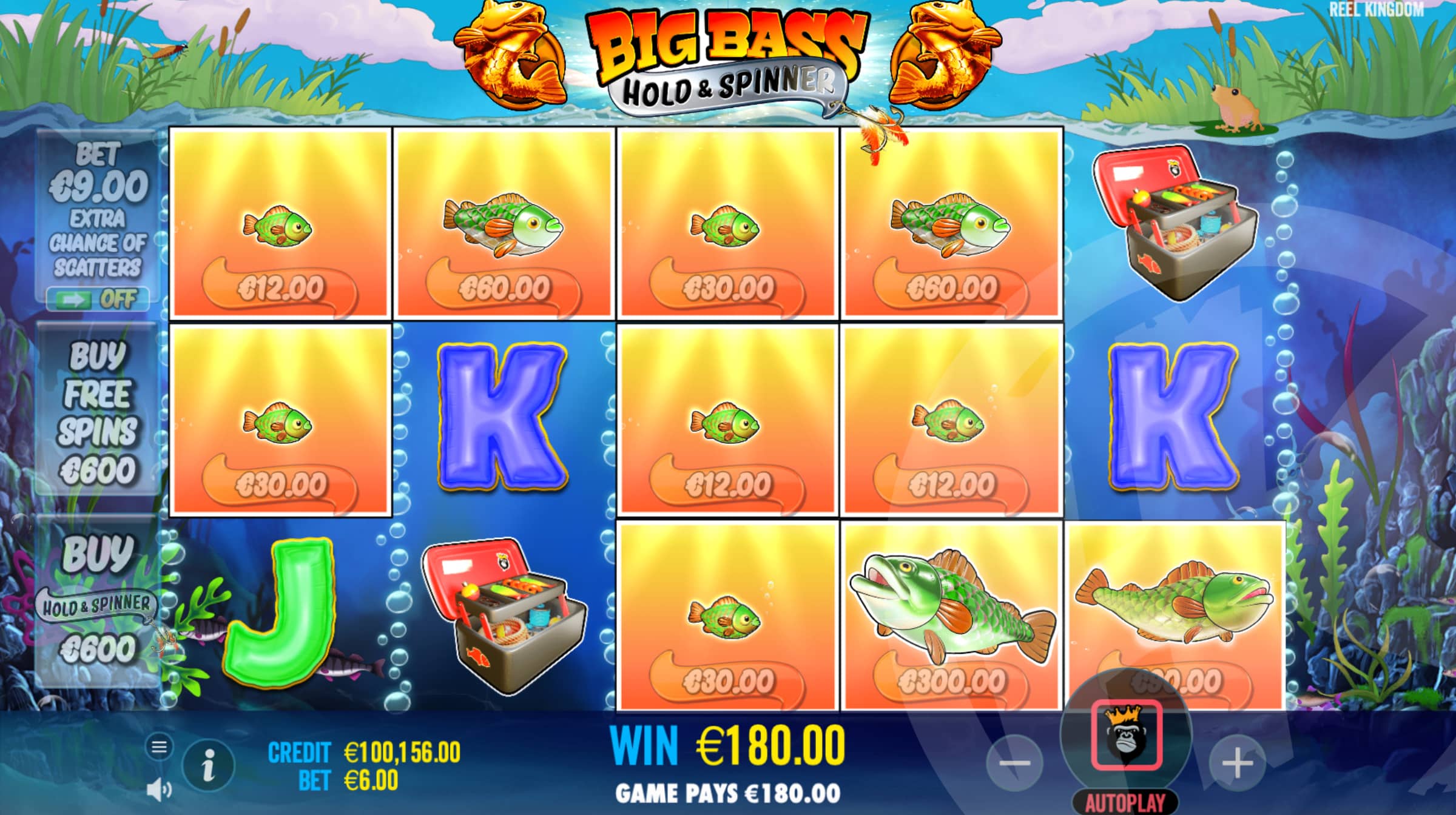 Fish Money Symbols Take on a Random Value at the Start of Each Spin, up to 10,000x Bet