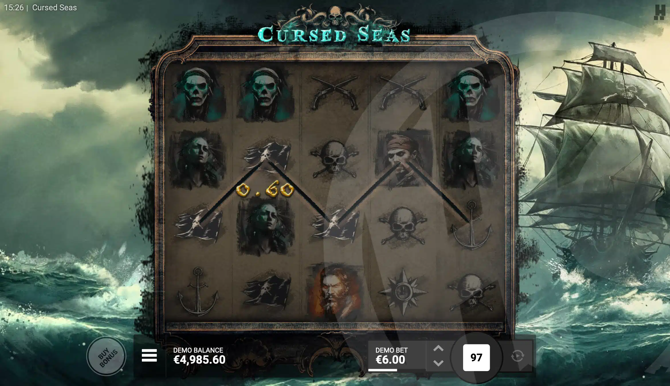 Cursed Seas Offers Players 26 Fixed Win Lines
