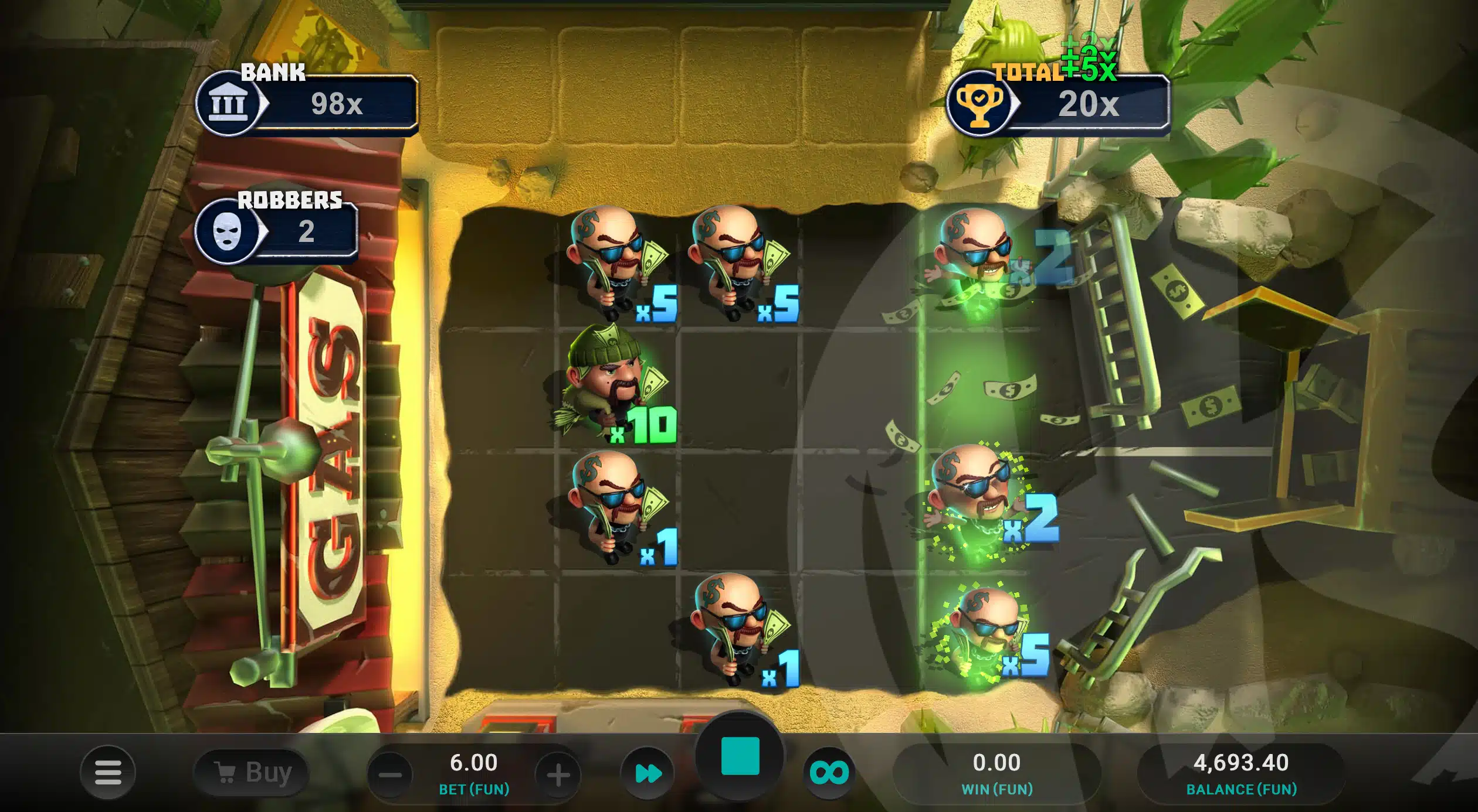 Players Can Progress Through 3 Levels in the Mega Heist Bonus