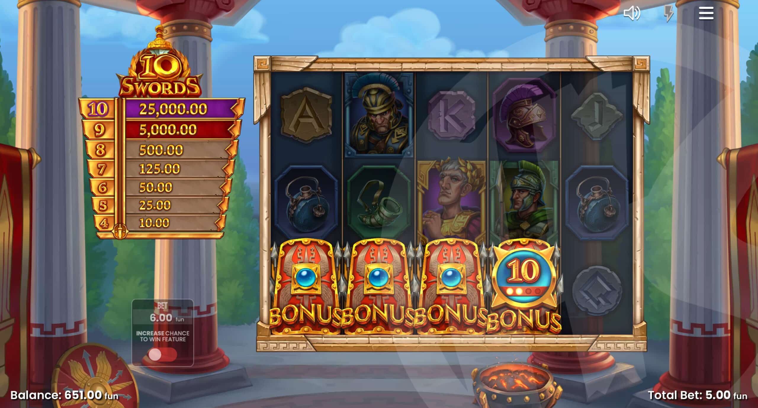 Land 3 or More Shield Symbols to Trigger Free Spins