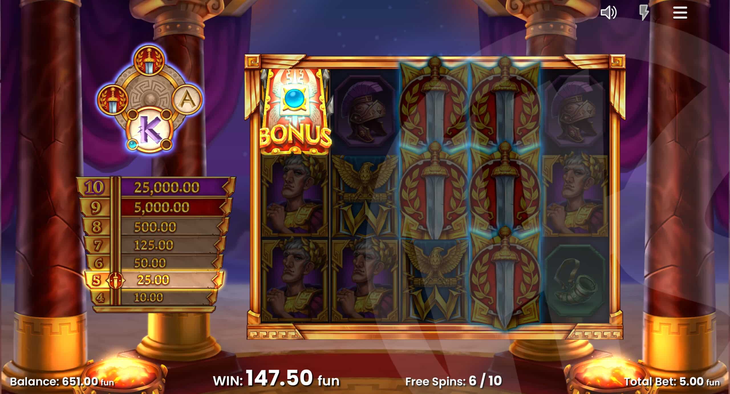 Shield Symbols are Collected to Convert Low Paying Symbols During Free Spins