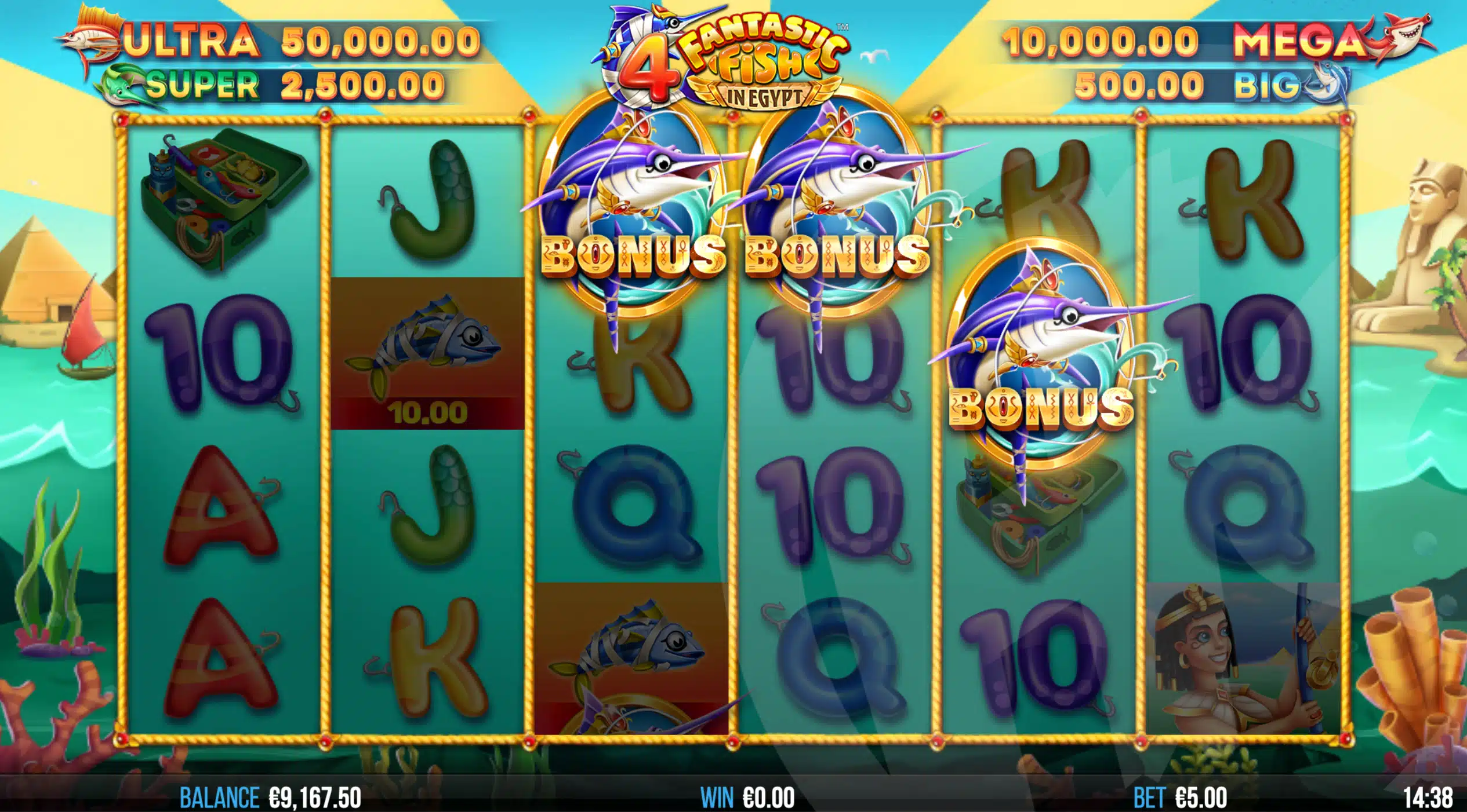 4 Fantastic Fish in Egypt Slot Review & Demo - 4ThePlayer