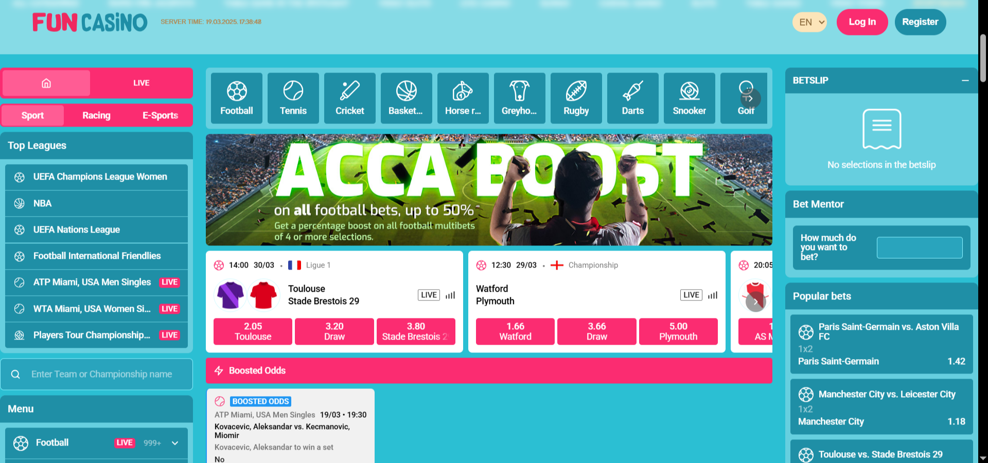 The Fun Casino Sportsbook