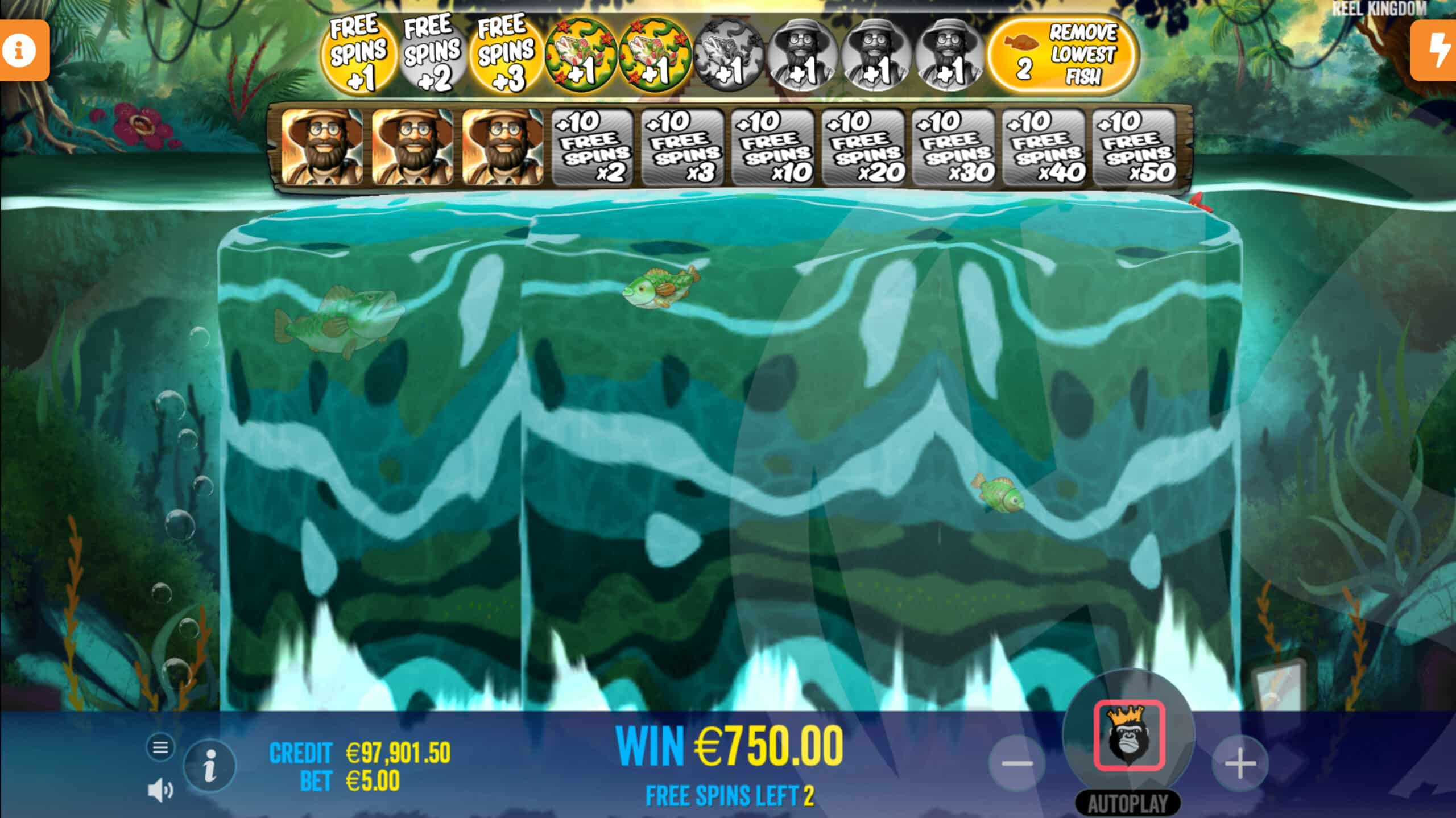 The Waterfall Feature Can Add Fish Money Symbols to the Reels