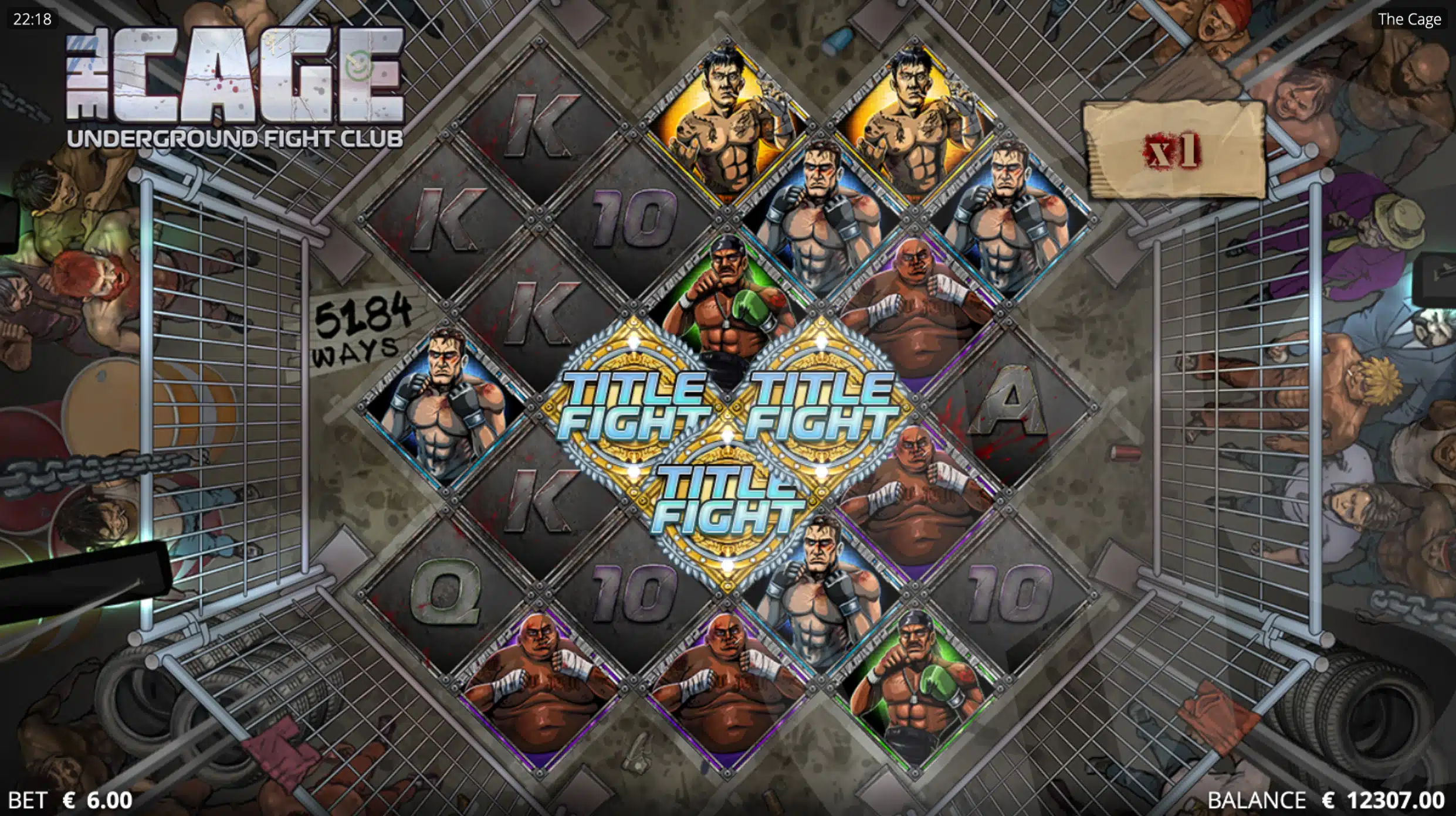 Land 3 Scatter Symbols to Trigger Title Fight Freespins
